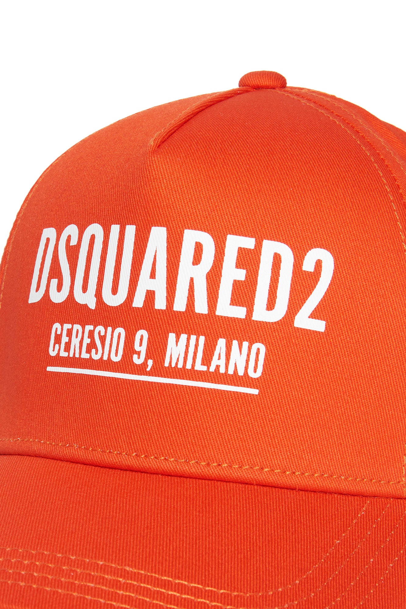 DSQUARED Unisex Child Visor Hat DQ1006-D00YT Flame Orange