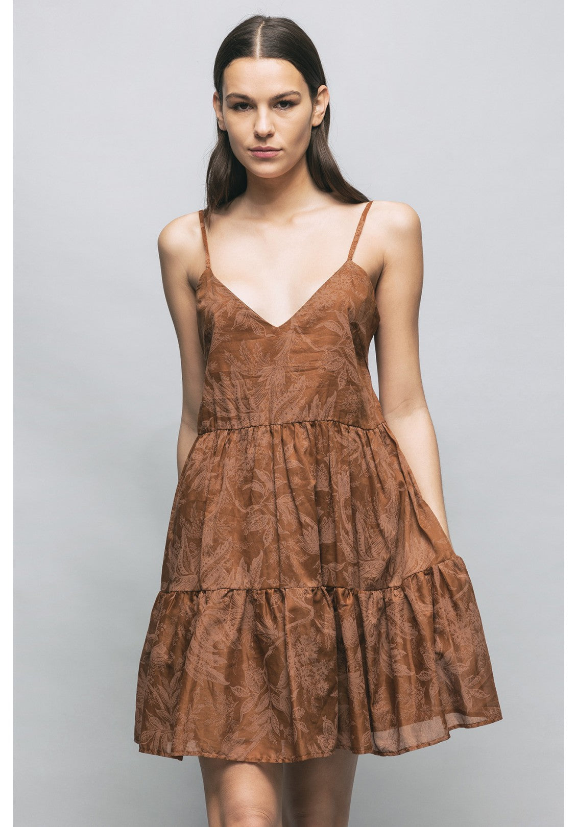 Gaelle Paris Short brown dress