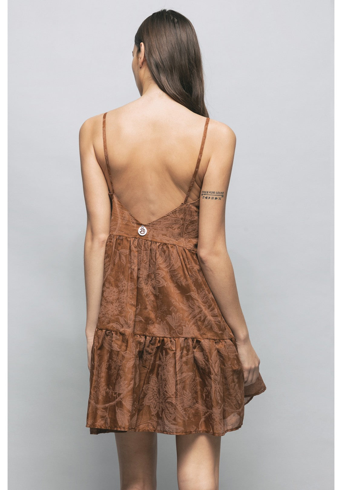 Gaelle Paris Short brown dress