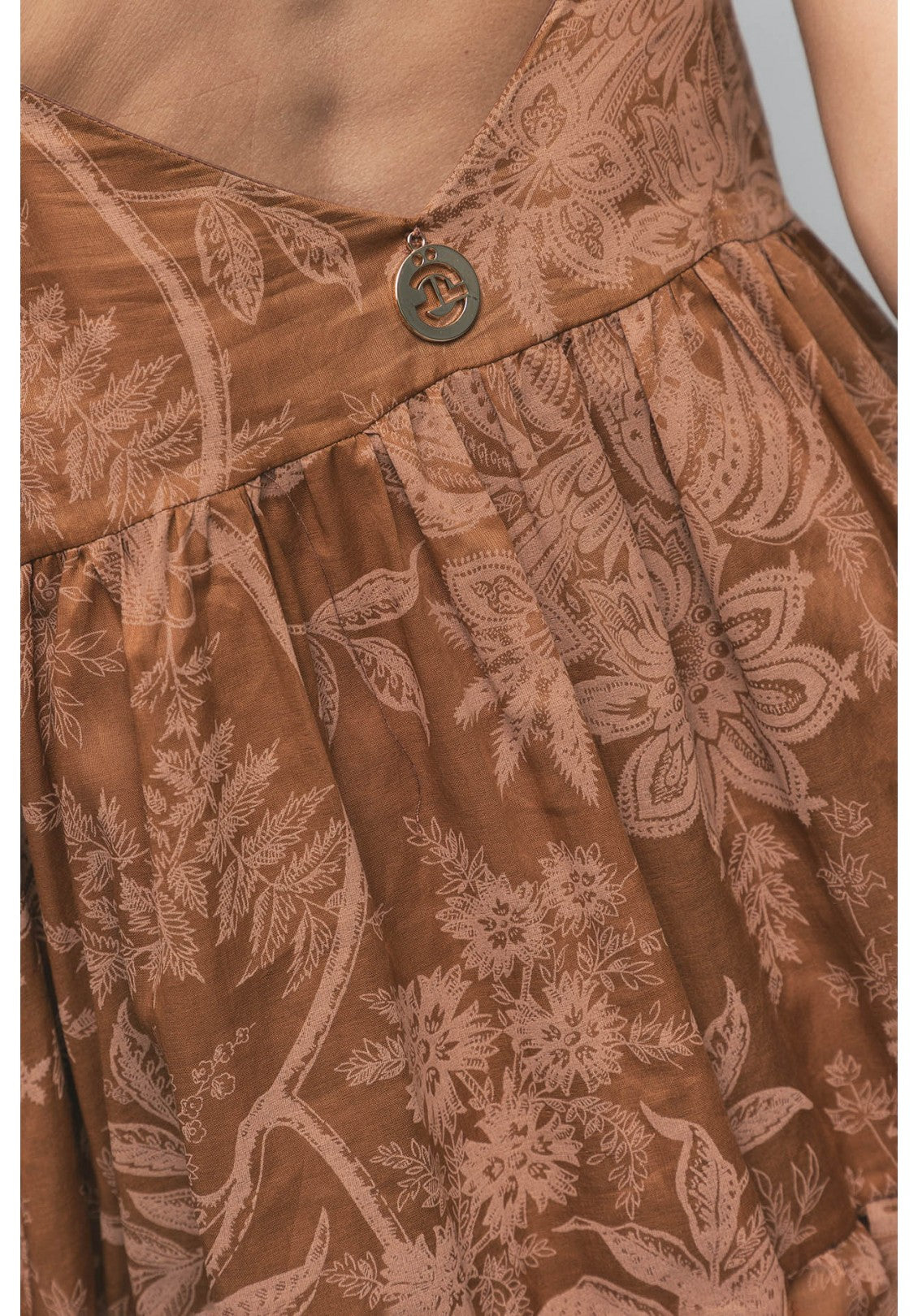 Gaelle Paris Short brown dress