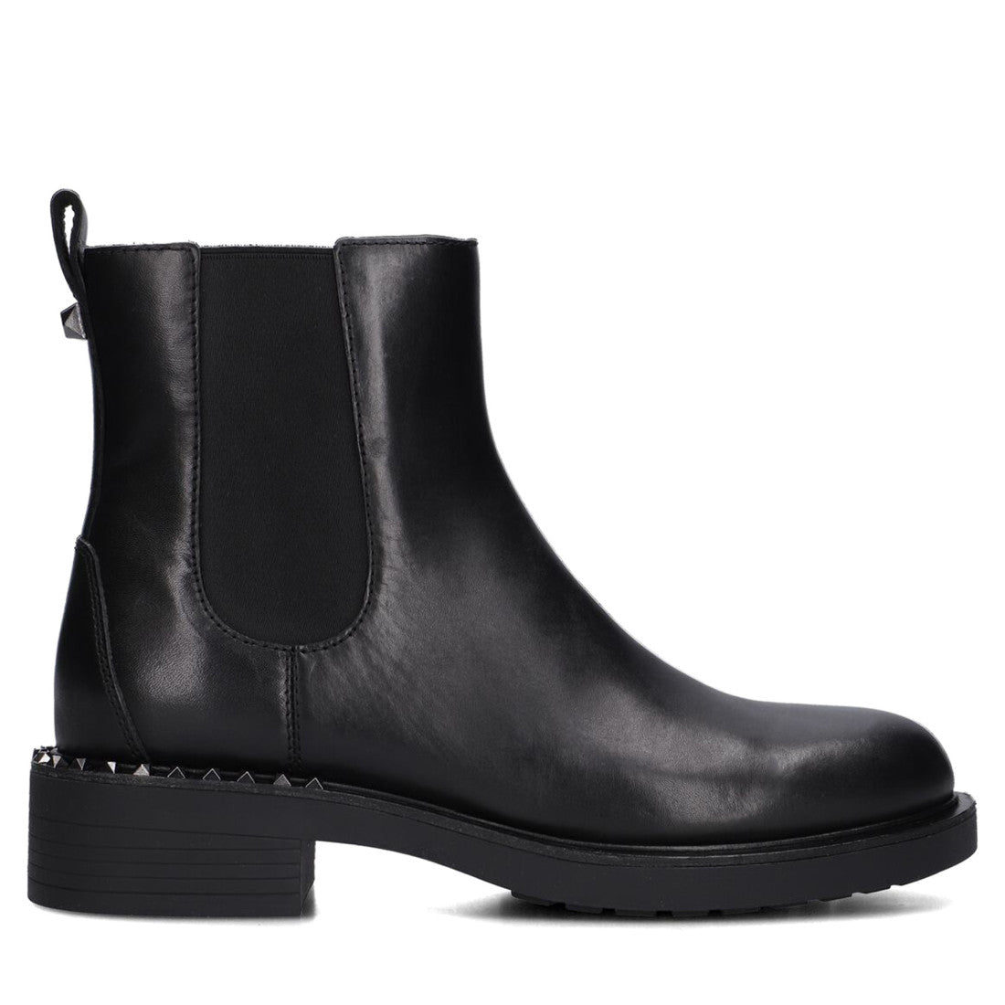 Ash Fancy 01 Mustang Black Leather Ankle Boot