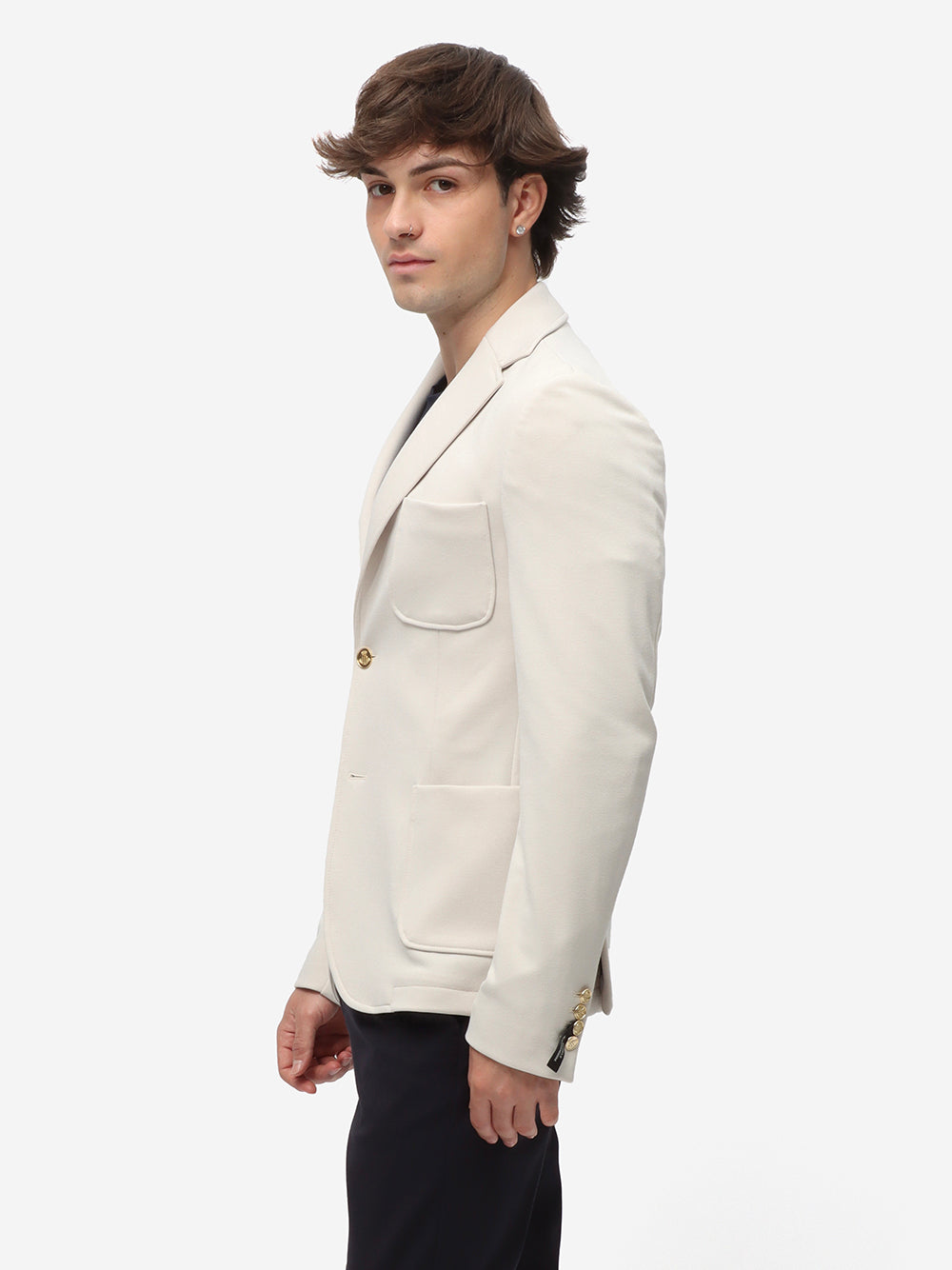 DANIELE ALESSANDRINI Sound Sfm Cream Jacket