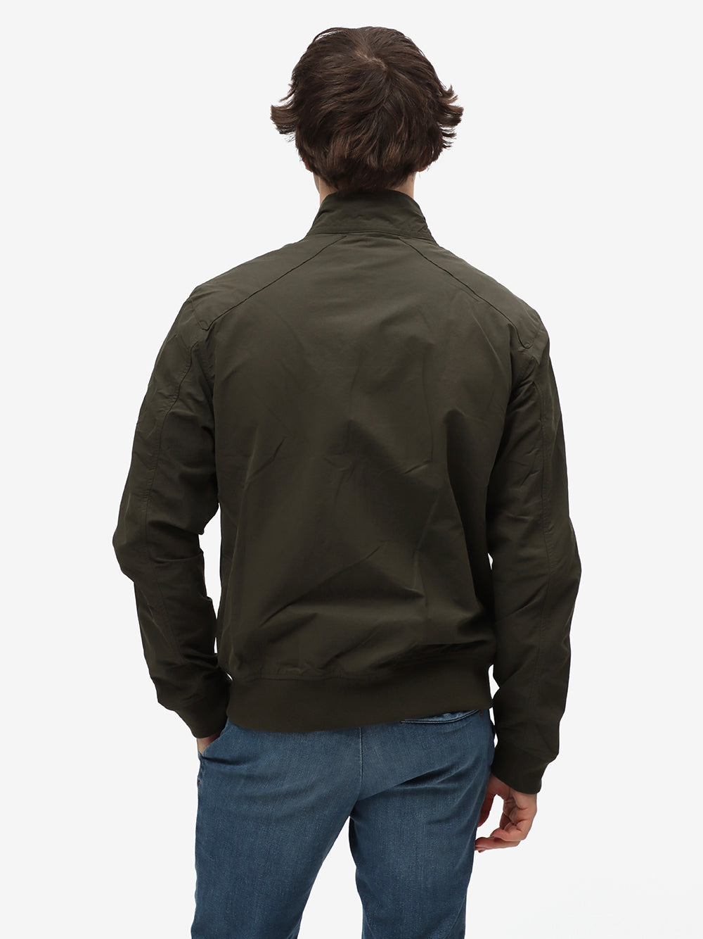 Barbour Giacca Uomo Harrington Rectifier Steve McQueen-Sage