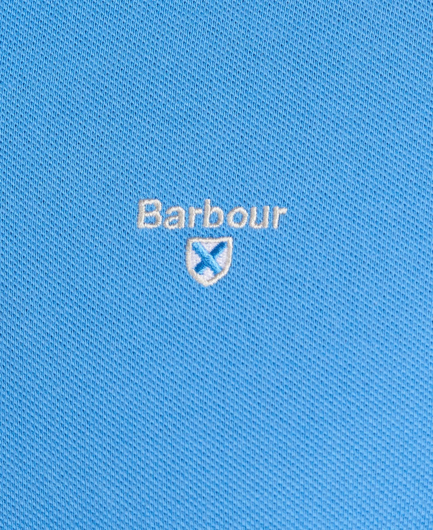 Barbour Polo Uomo Tartan Piquet-Delft Blue