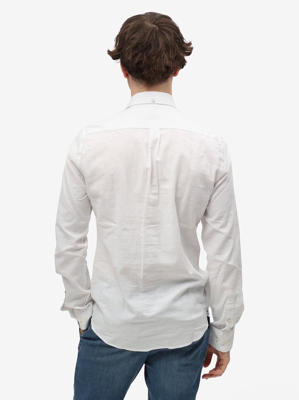 Barbour Camicia Uomo NELSON TAILORED SHIRT-White