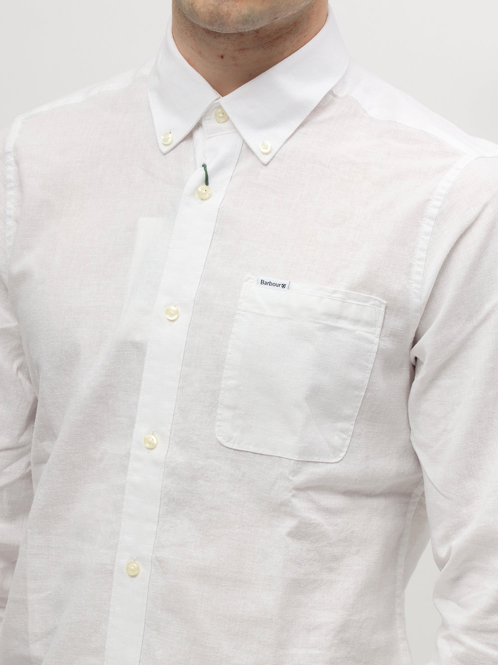 Barbour Camicia Uomo NELSON TAILORED SHIRT-White