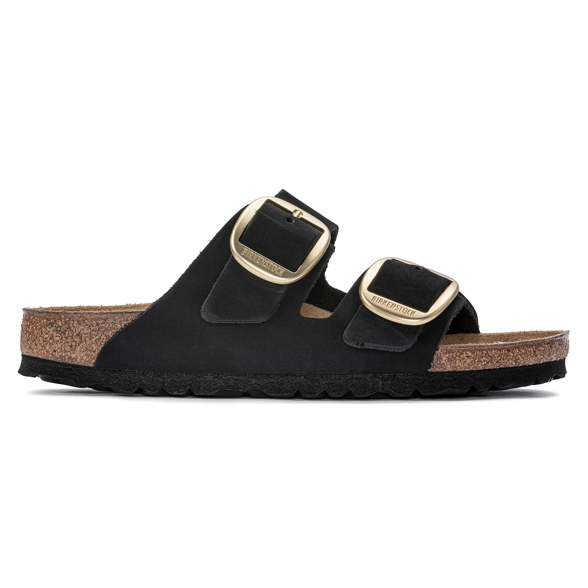 Birkenstock Ciabatta Donna Arizona Big Buckle Nabuk-Black