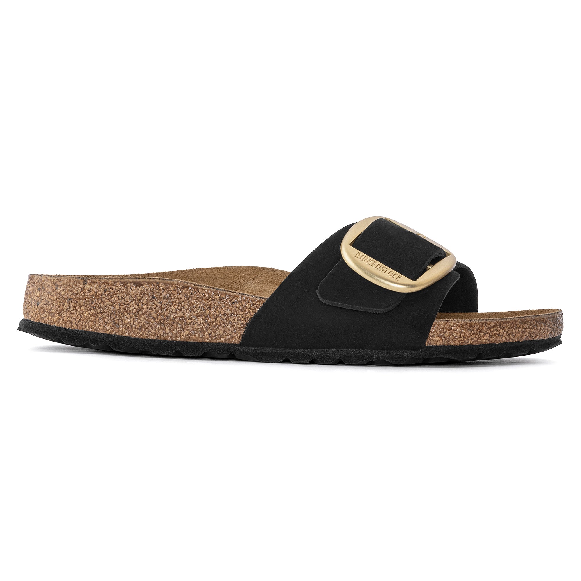 Birkenstock Ciabatta Donna Madrid Big Buckle Nabuk-Black