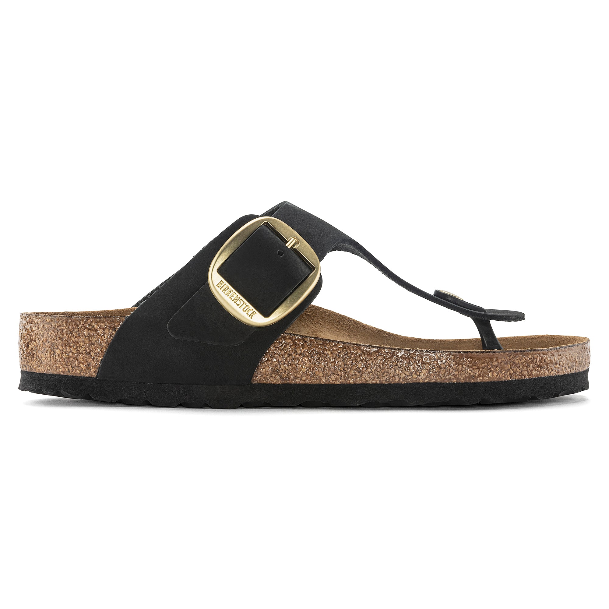 Birkenstock Ciabatta Donna Gizeh Big Buckle Nabuk-Black