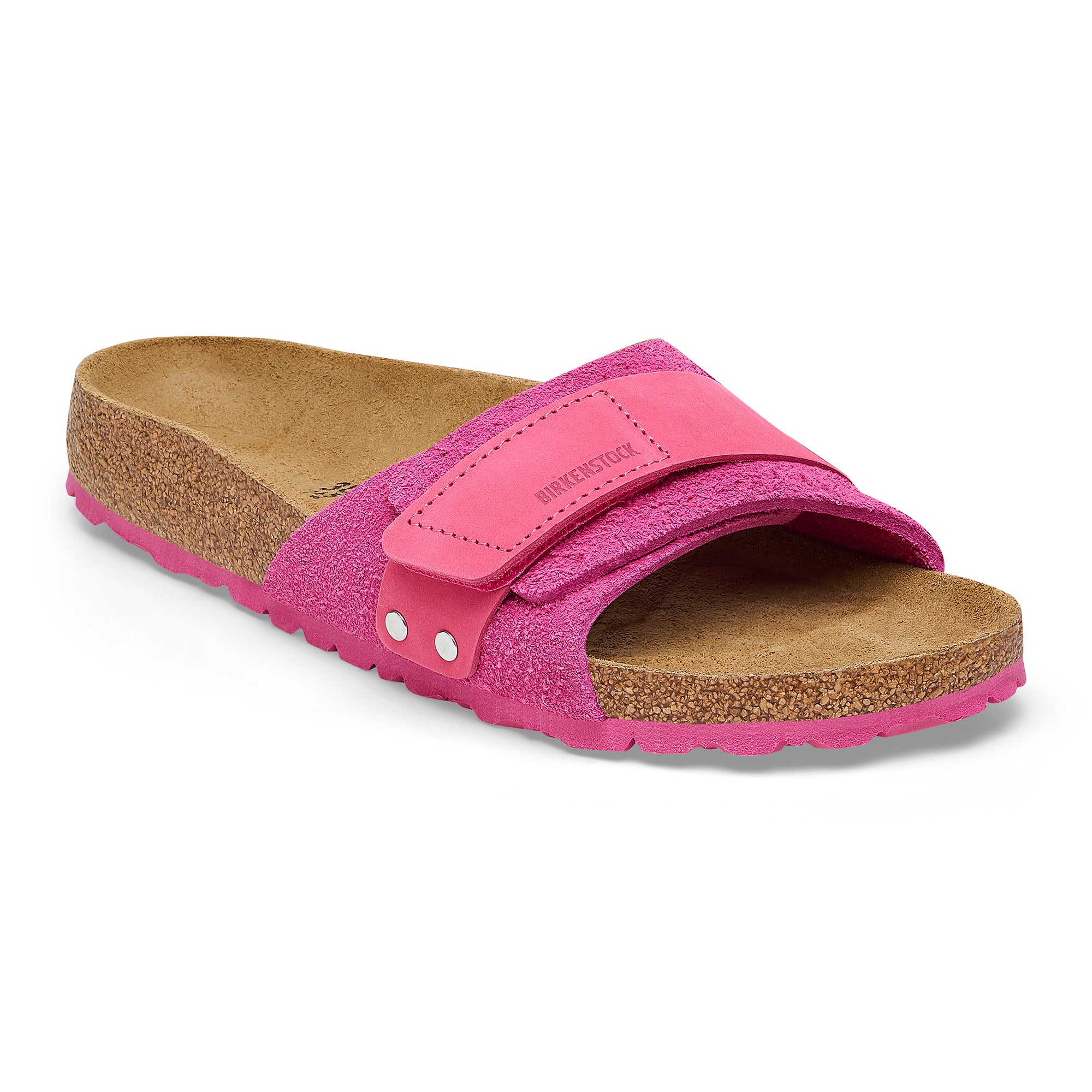 Birkenstock Ciabattga Donna Oita Suede Leather-Fuchsia Tulip