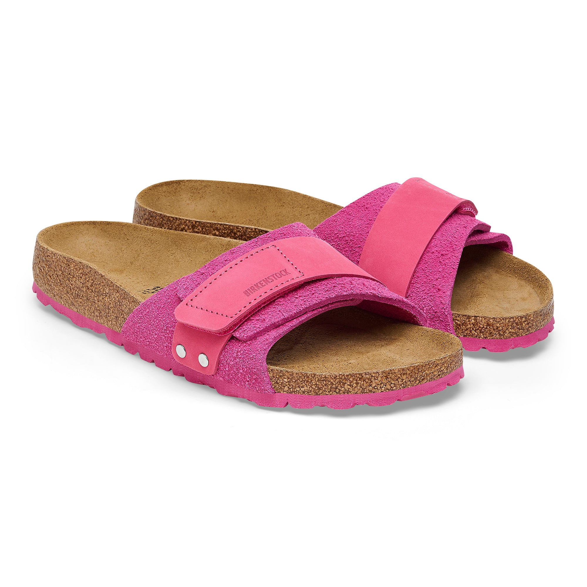 Birkenstock Ciabattga Donna Oita Suede Leather-Fuchsia Tulip