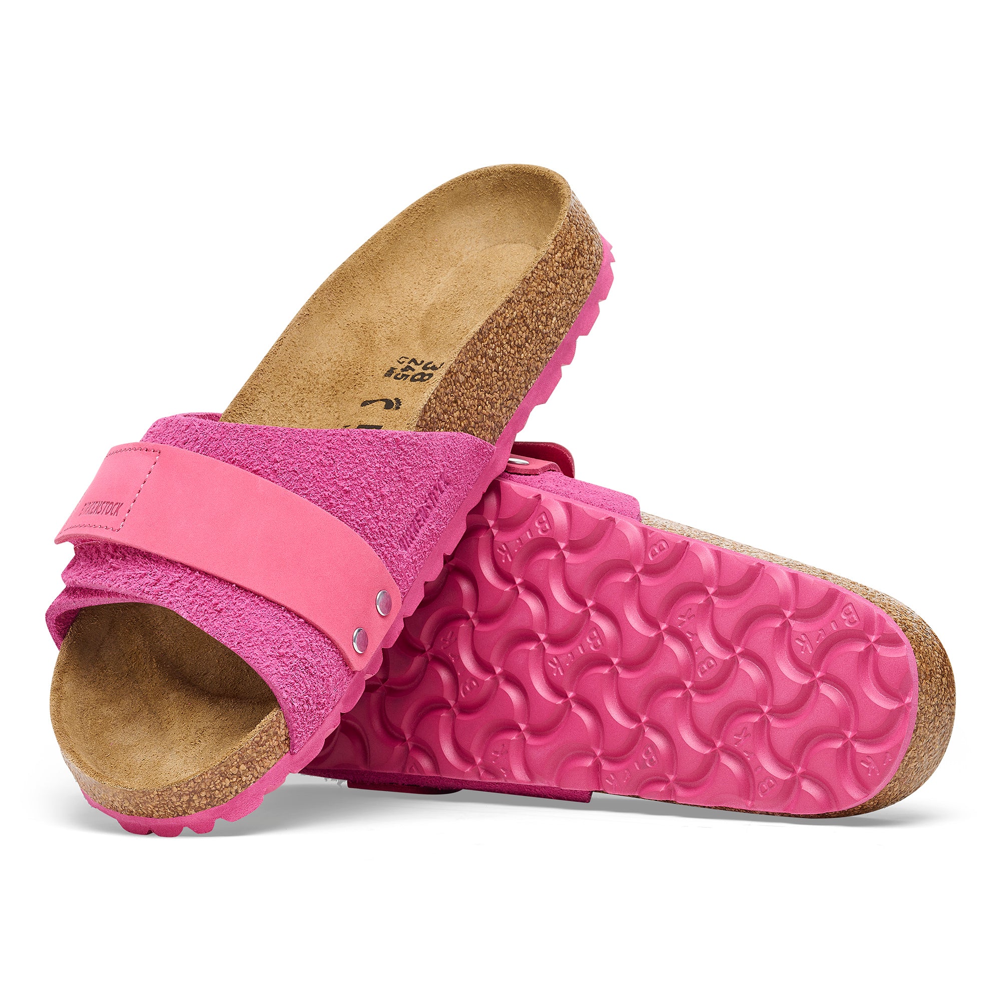 Birkenstock Ciabattga Donna Oita Suede Leather-Fuchsia Tulip