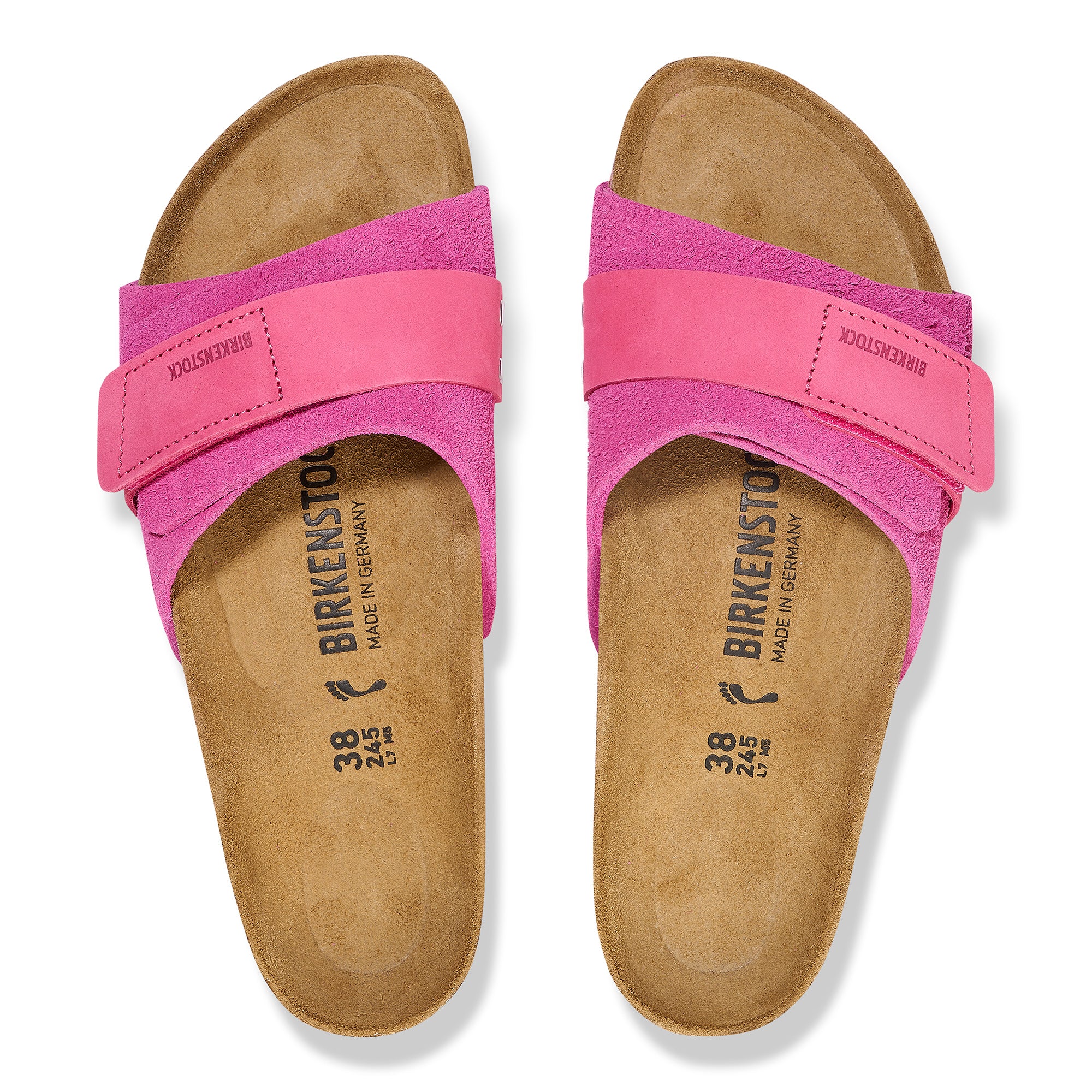 Birkenstock Ciabattga Donna Oita Suede Leather-Fuchsia Tulip