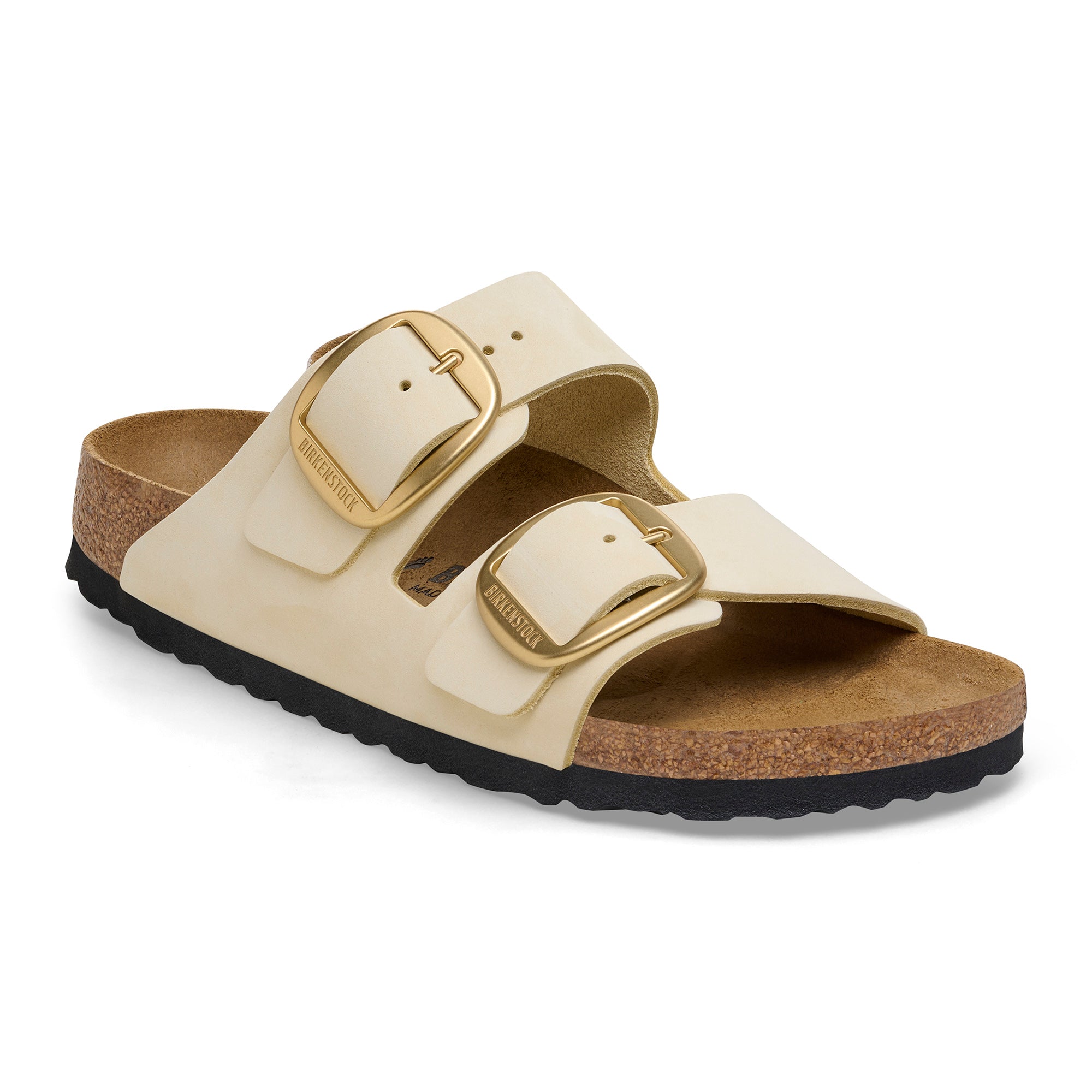 Birkenstock Ciabatta Donna Arizona Big Buckle Nabuk-Ecru