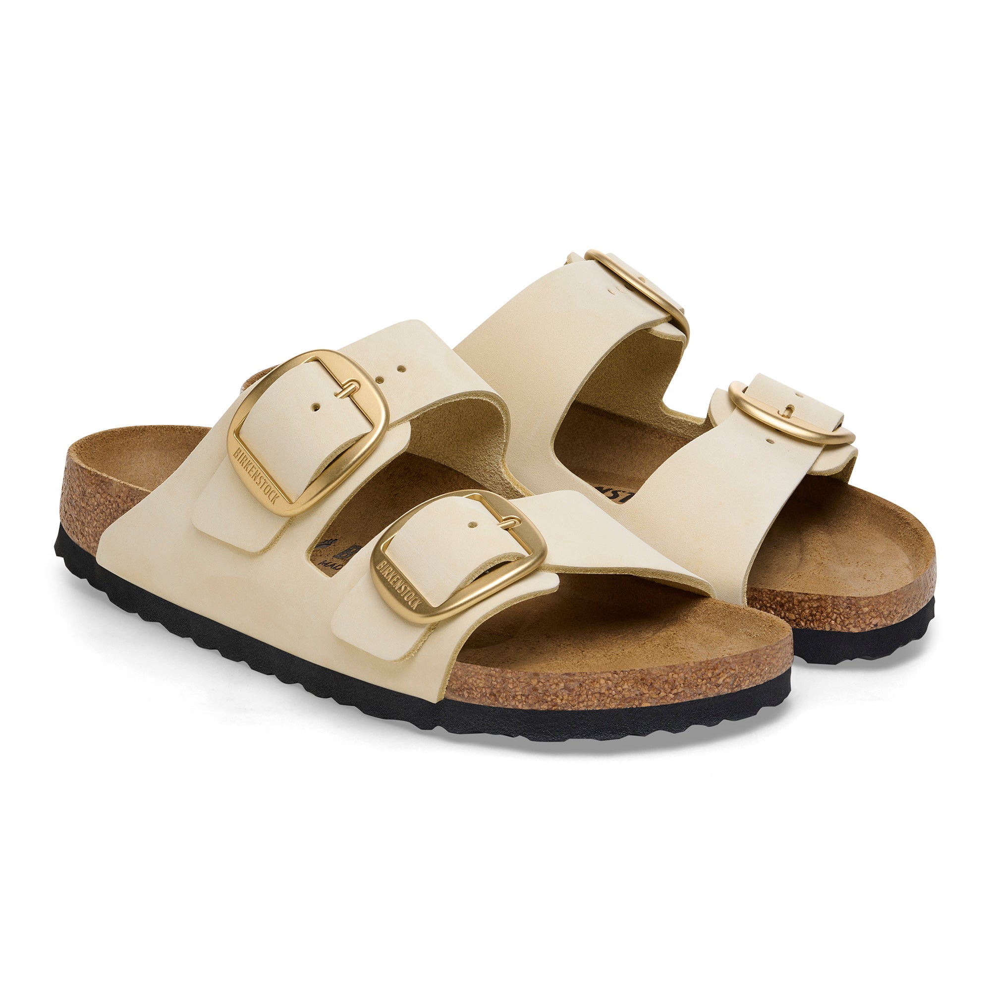 Birkenstock Ciabatta Donna Arizona Big Buckle Nabuk-Ecru