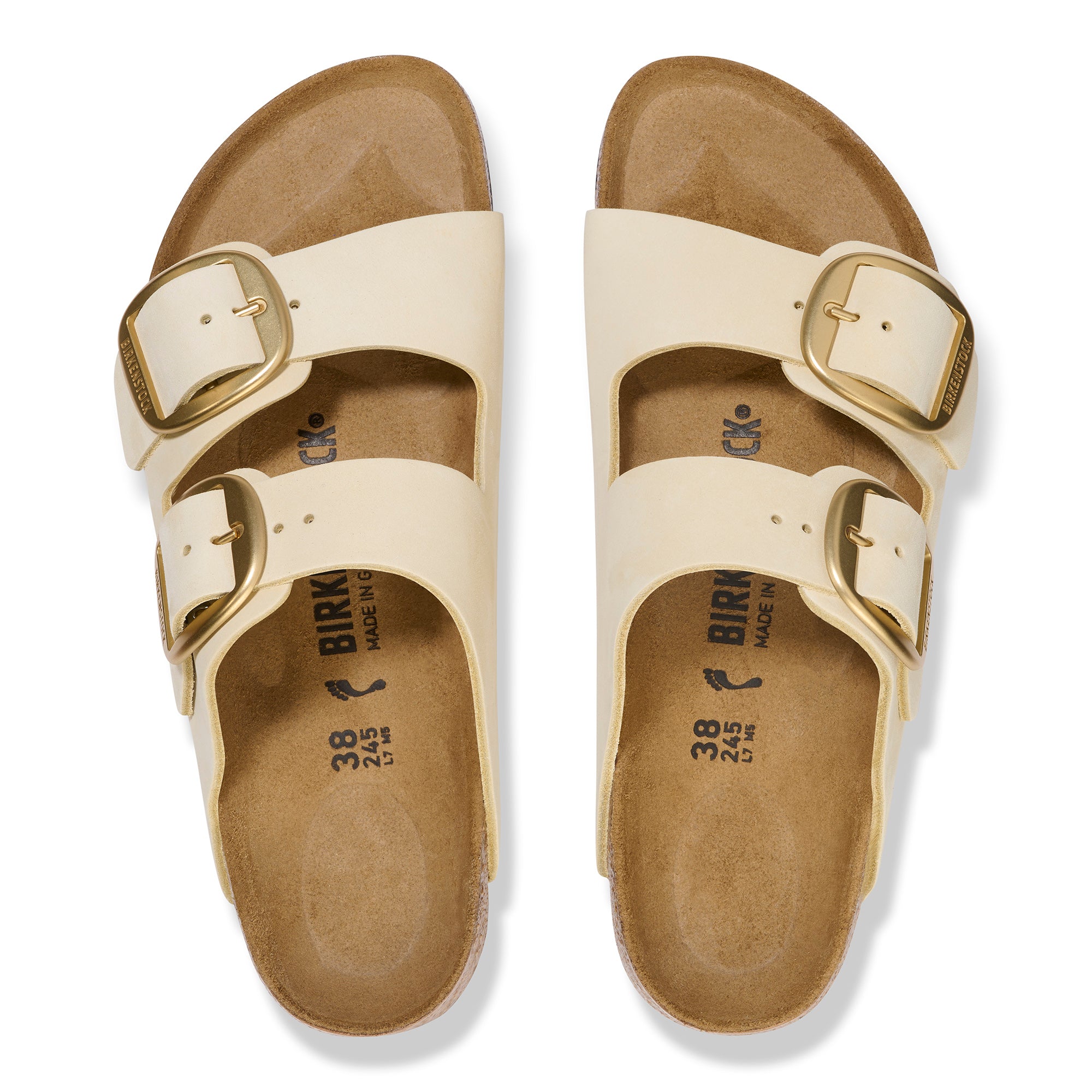 Birkenstock Ciabatta Donna Arizona Big Buckle Nabuk-Ecru