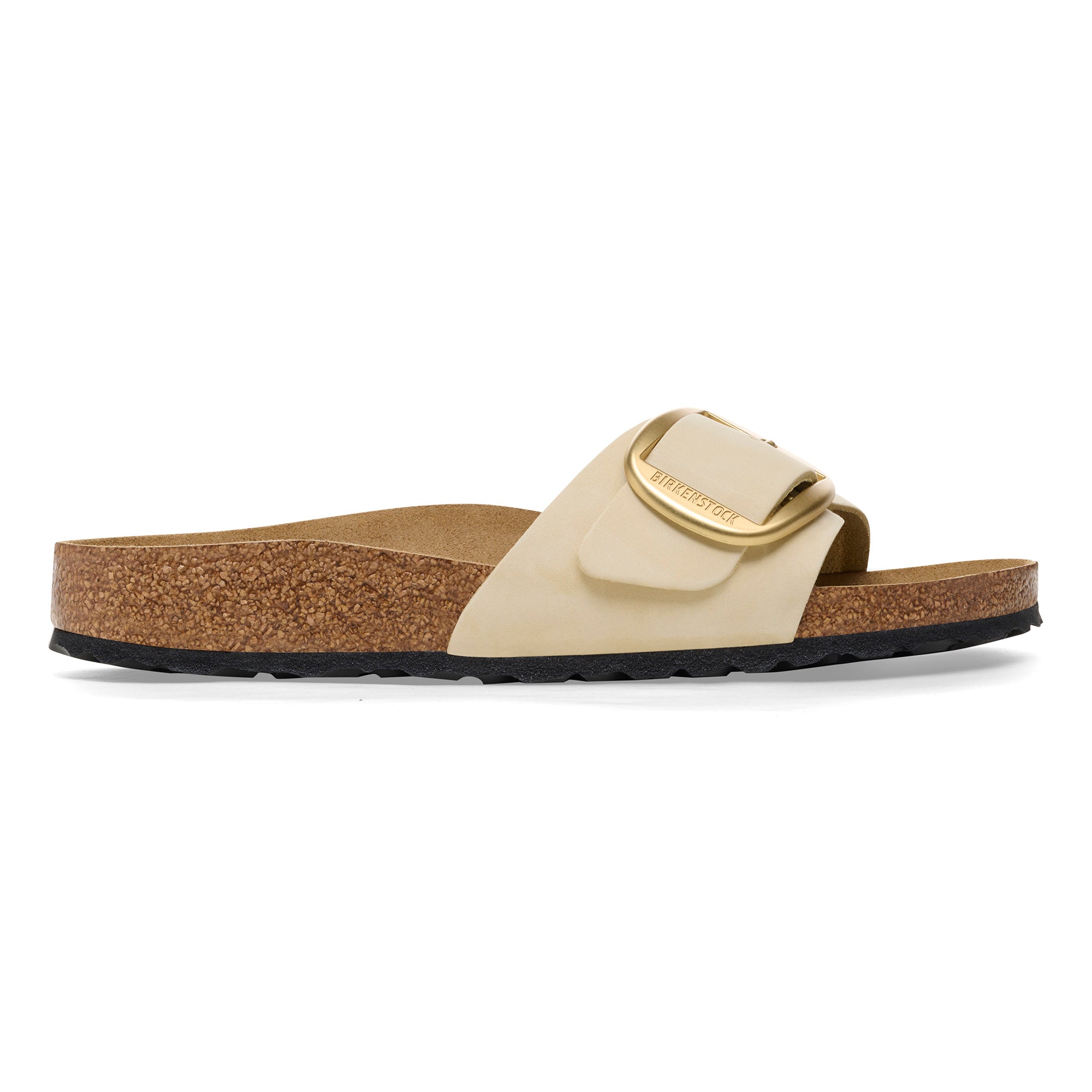 Birkenstock Ciabatta Donna Madrid Big Buckle Nabuk-Ecru