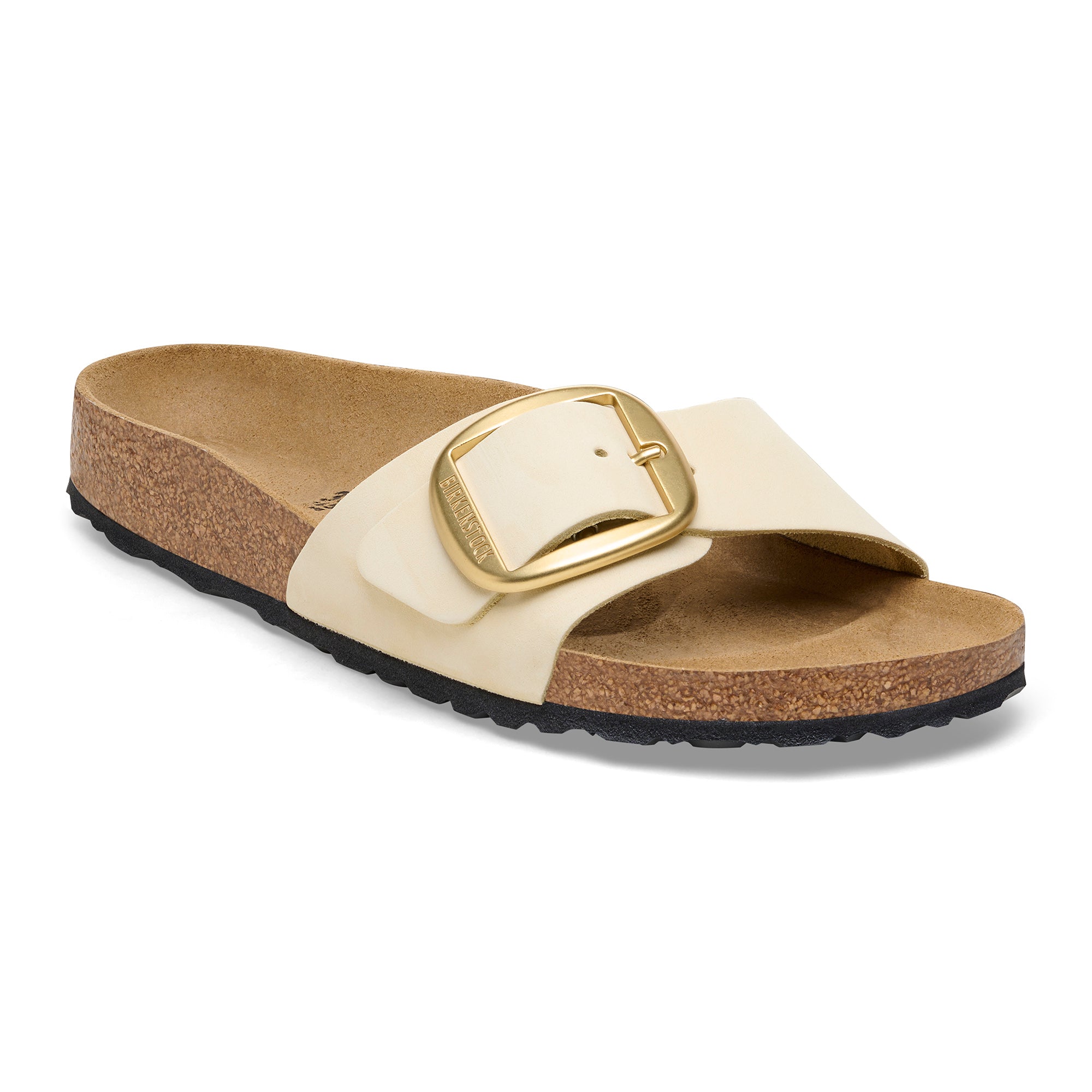 Birkenstock Ciabatta Donna Madrid Big Buckle Nabuk-Ecru