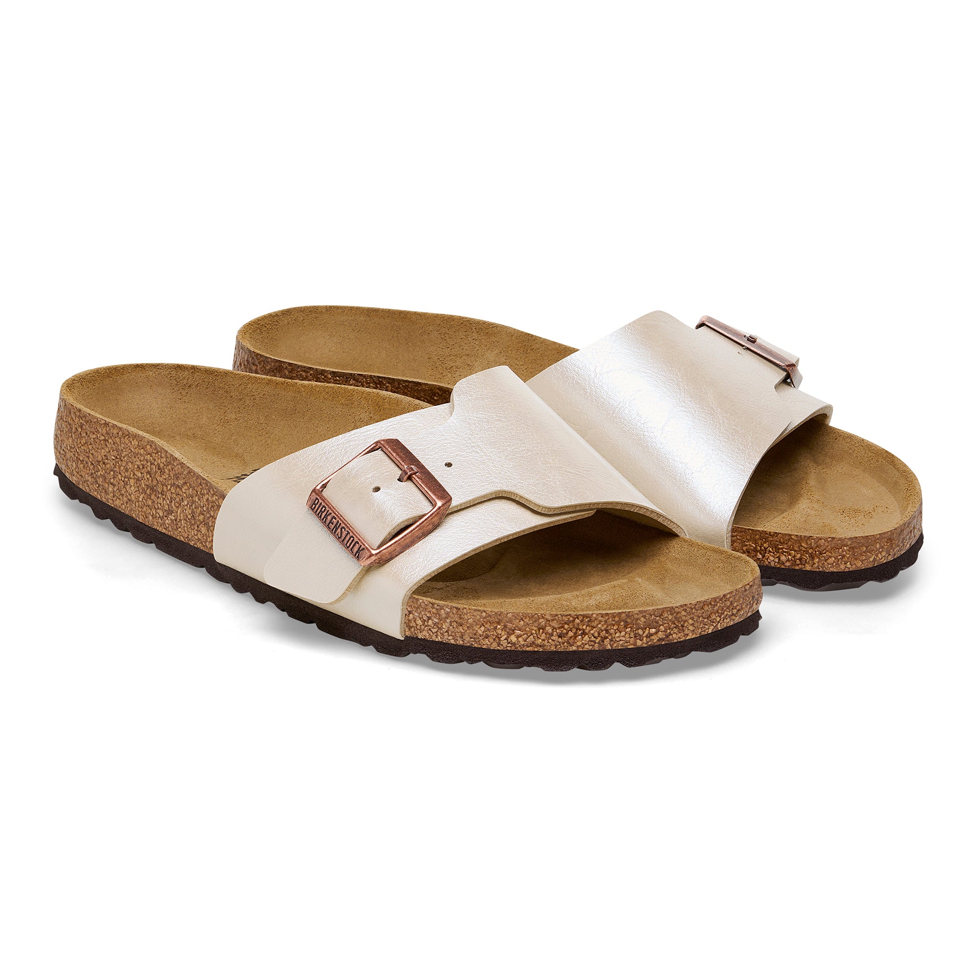 Birkenstock Ciabatta Donna Catalina Birko Flor-Graceful Pearl White