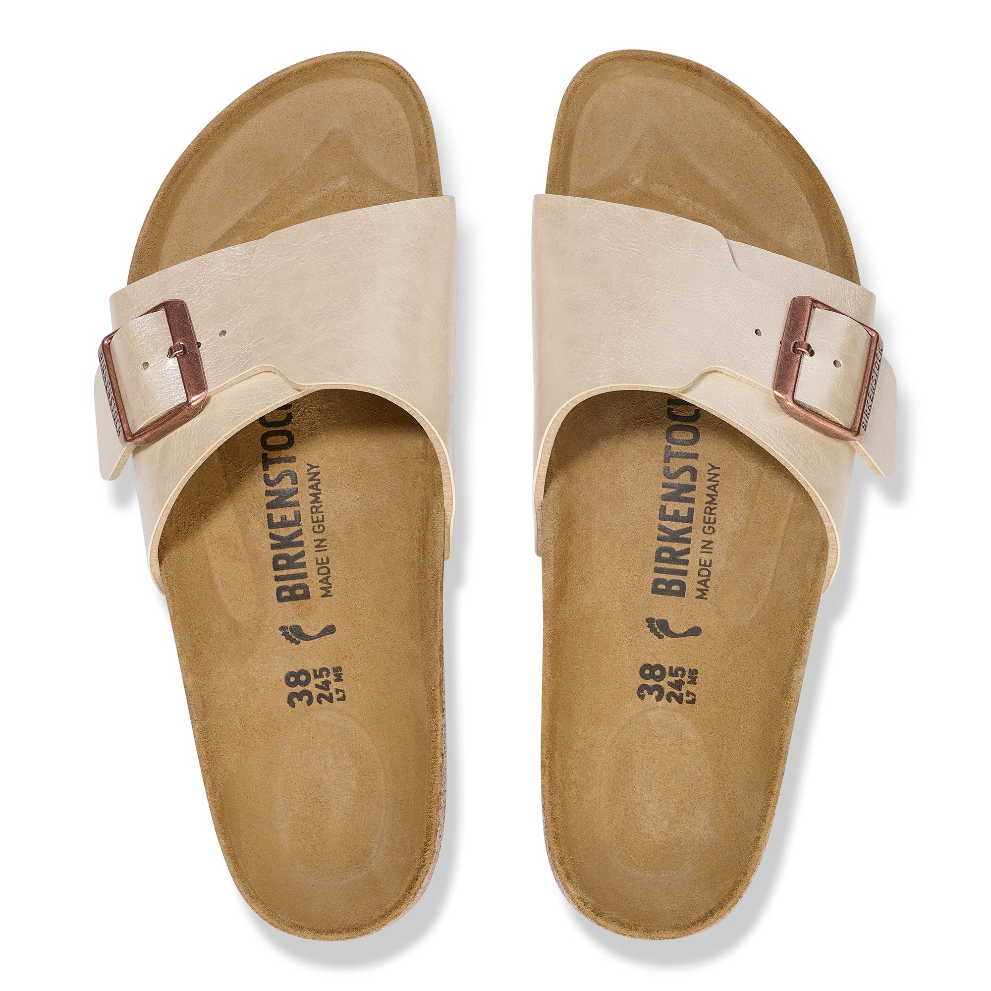 Birkenstock Ciabatta Donna Catalina Birko Flor-Graceful Pearl White