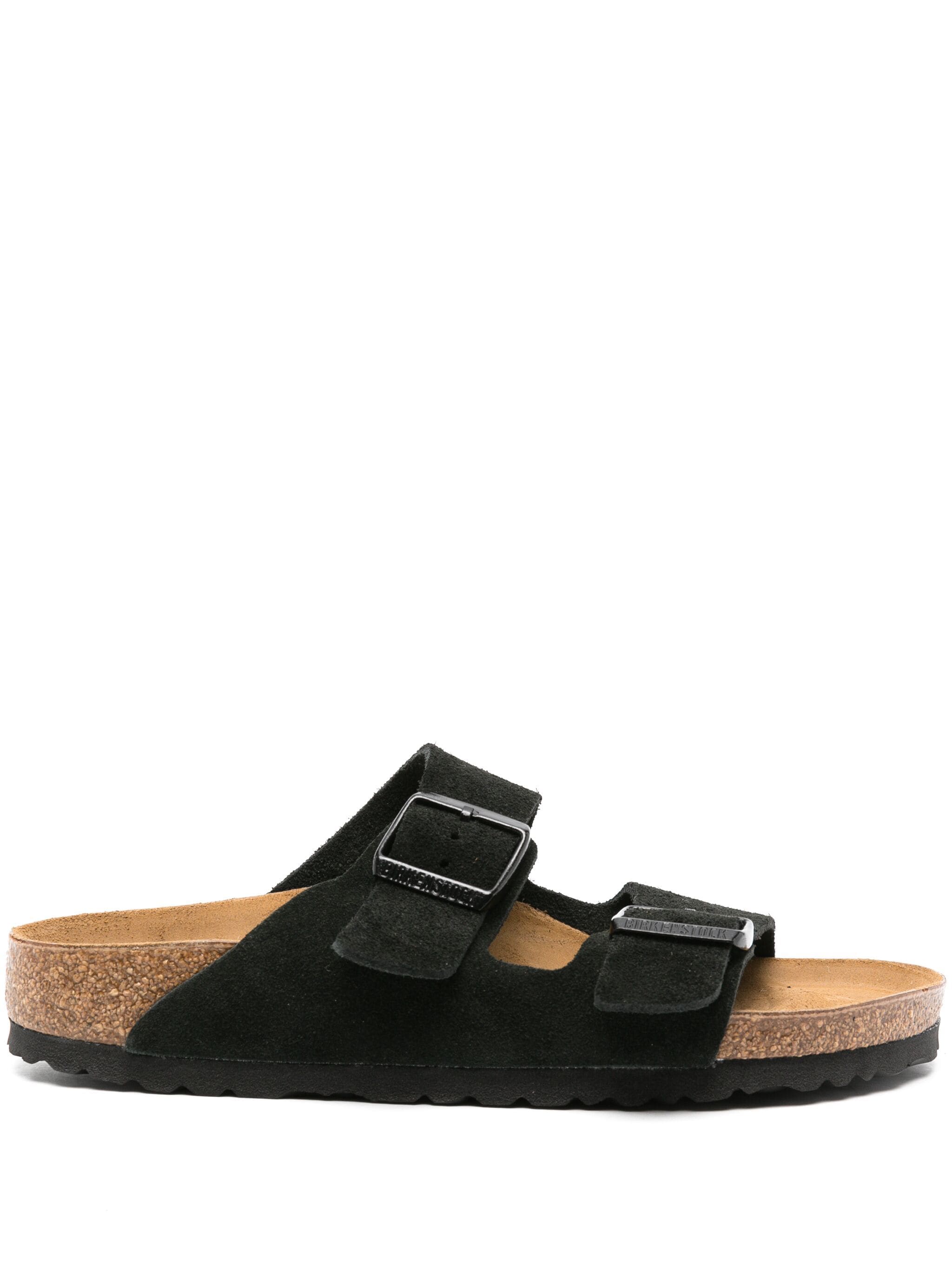 Birkenstock Ciabatta Unisex Arizona Suede Leather Black