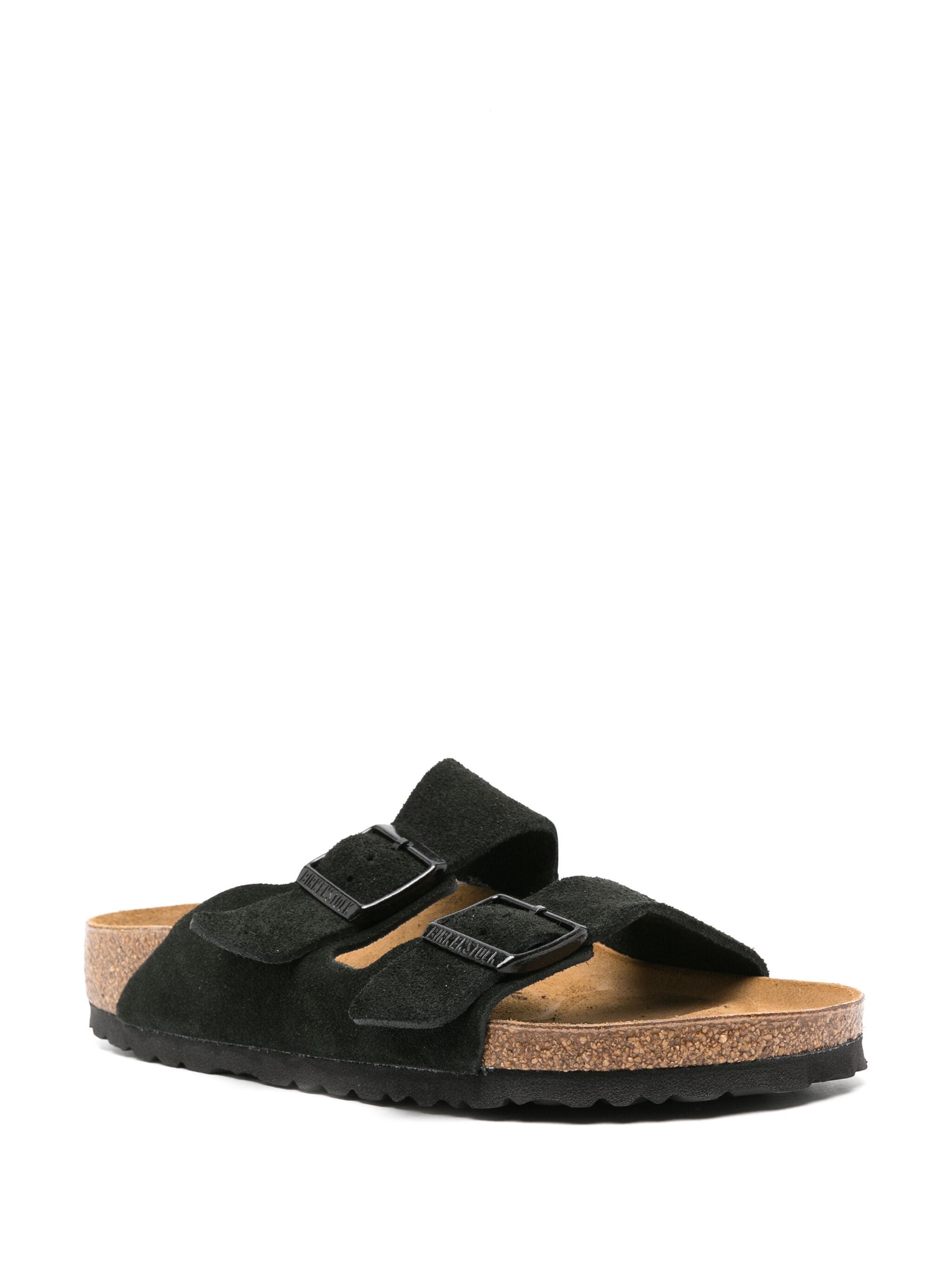 Birkenstock Ciabatta Unisex Arizona Suede Leather Black