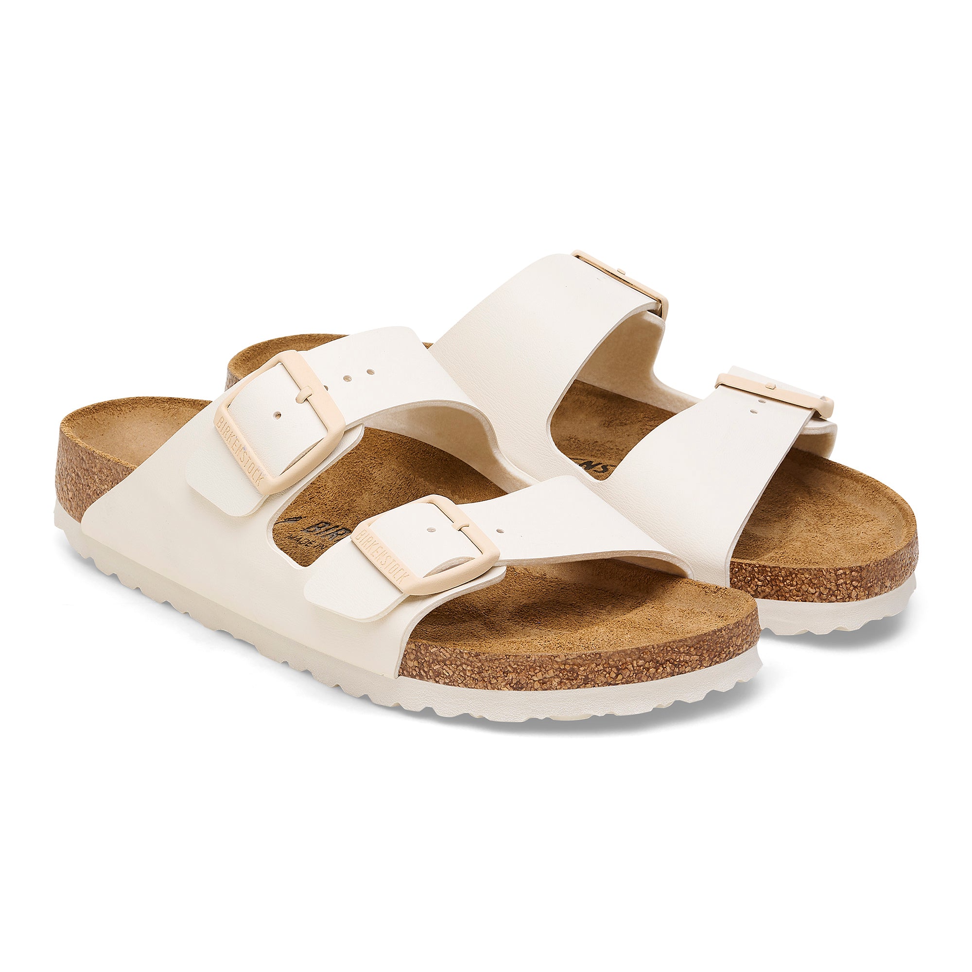 Birkenstock Ciabatta Donna Arizona Birko Flor-Eggshell