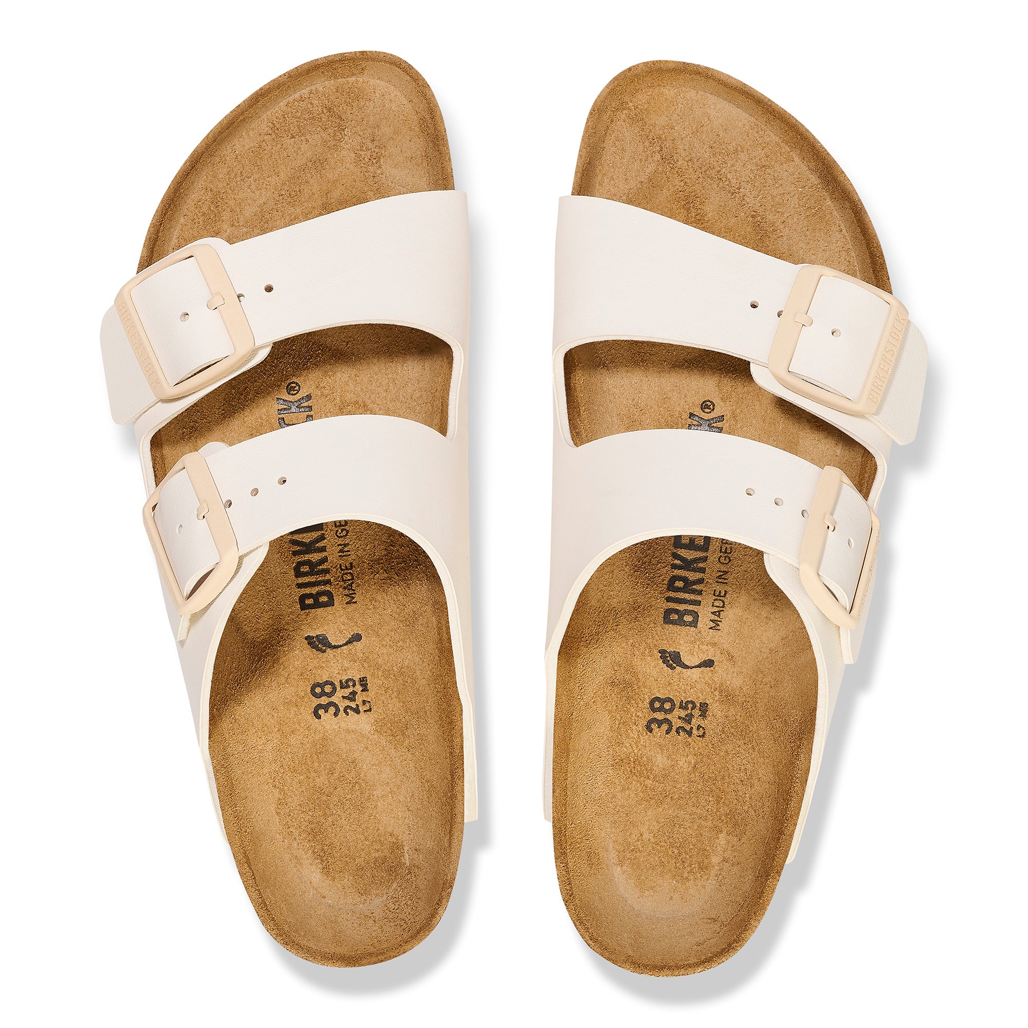 Birkenstock Ciabatta Donna Arizona Birko Flor-Eggshell