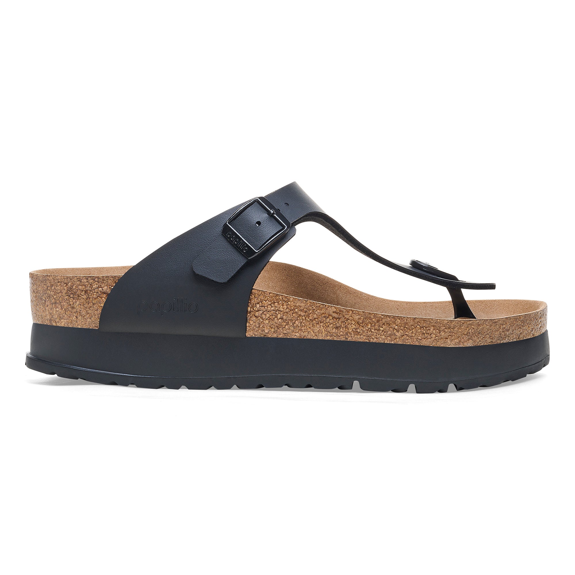 Birkenstock Ciabatta Donna Gizeh Platform Veg Birko Flor-Black