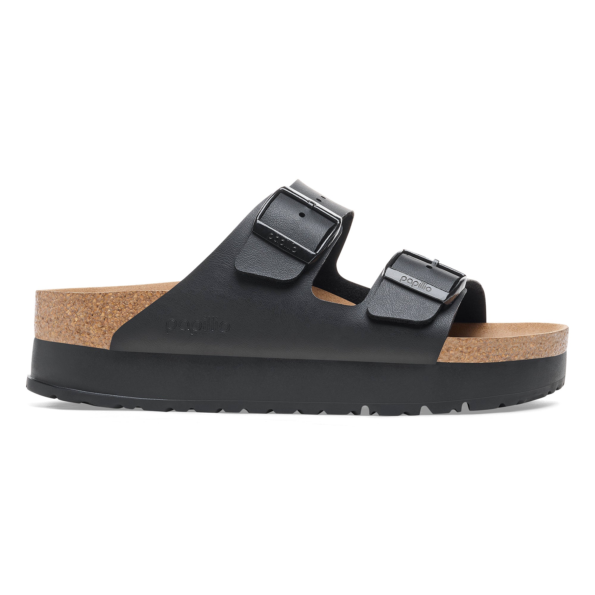 Birkenstock Ciabatta Donna Arizona Platform VEG Birko Flor-Black