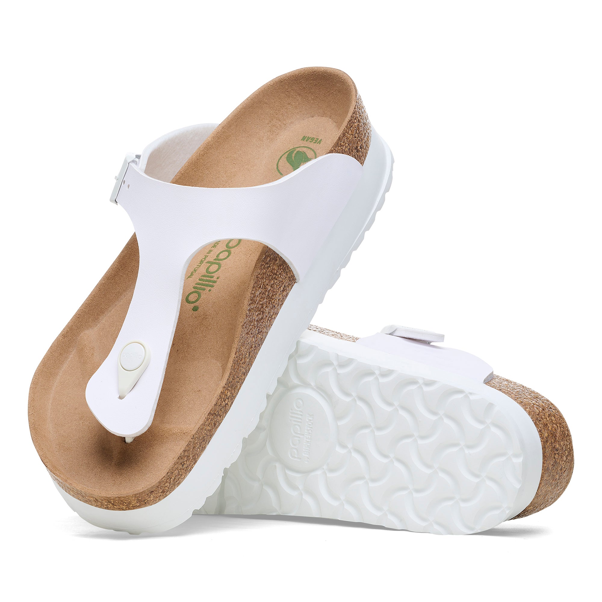 Birkenstock Ciabatta Donna Gizeh Platform Veg Birko Flor-White