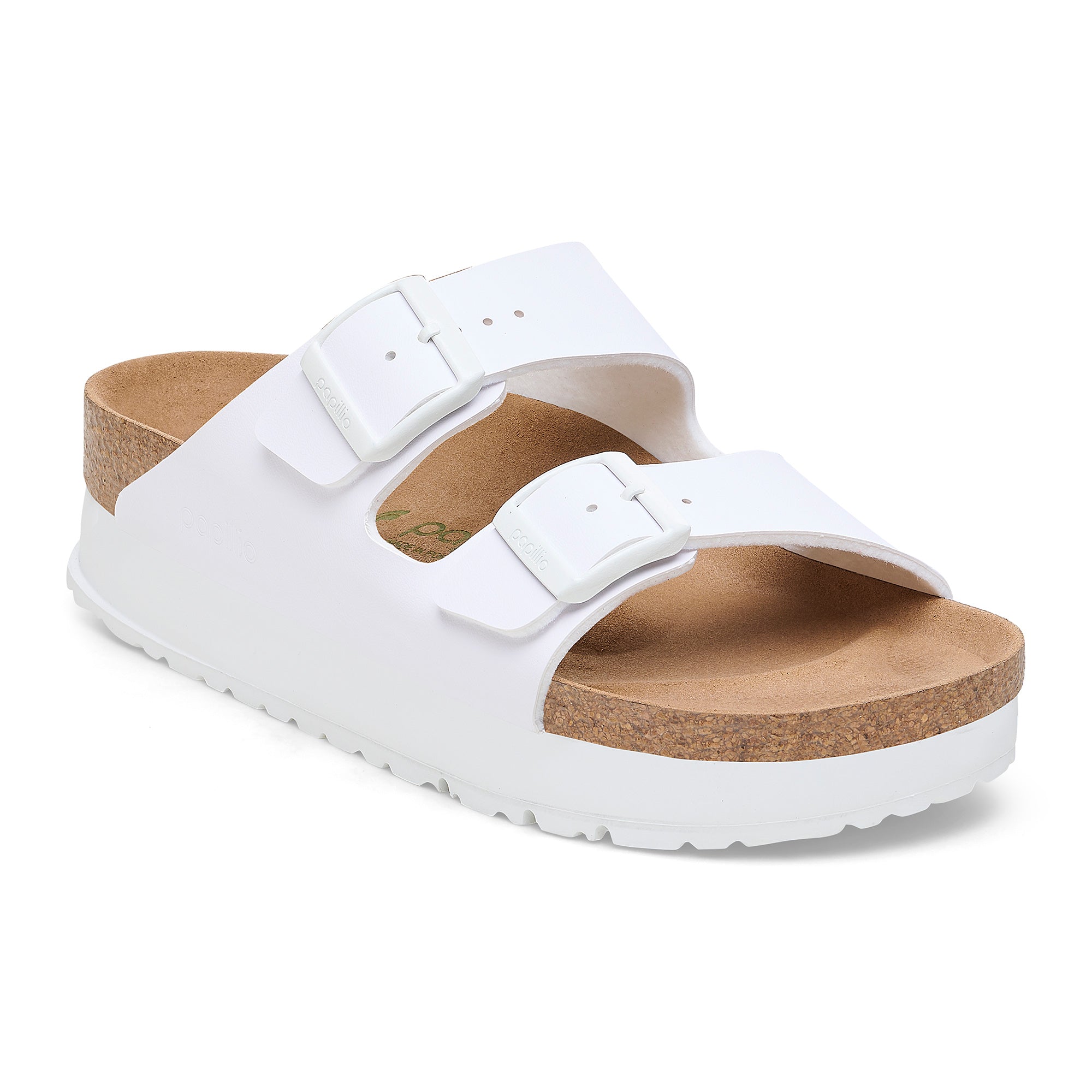 Birkenstock Ciabatta Donna Arizona Platform Veg Birko Flor-White