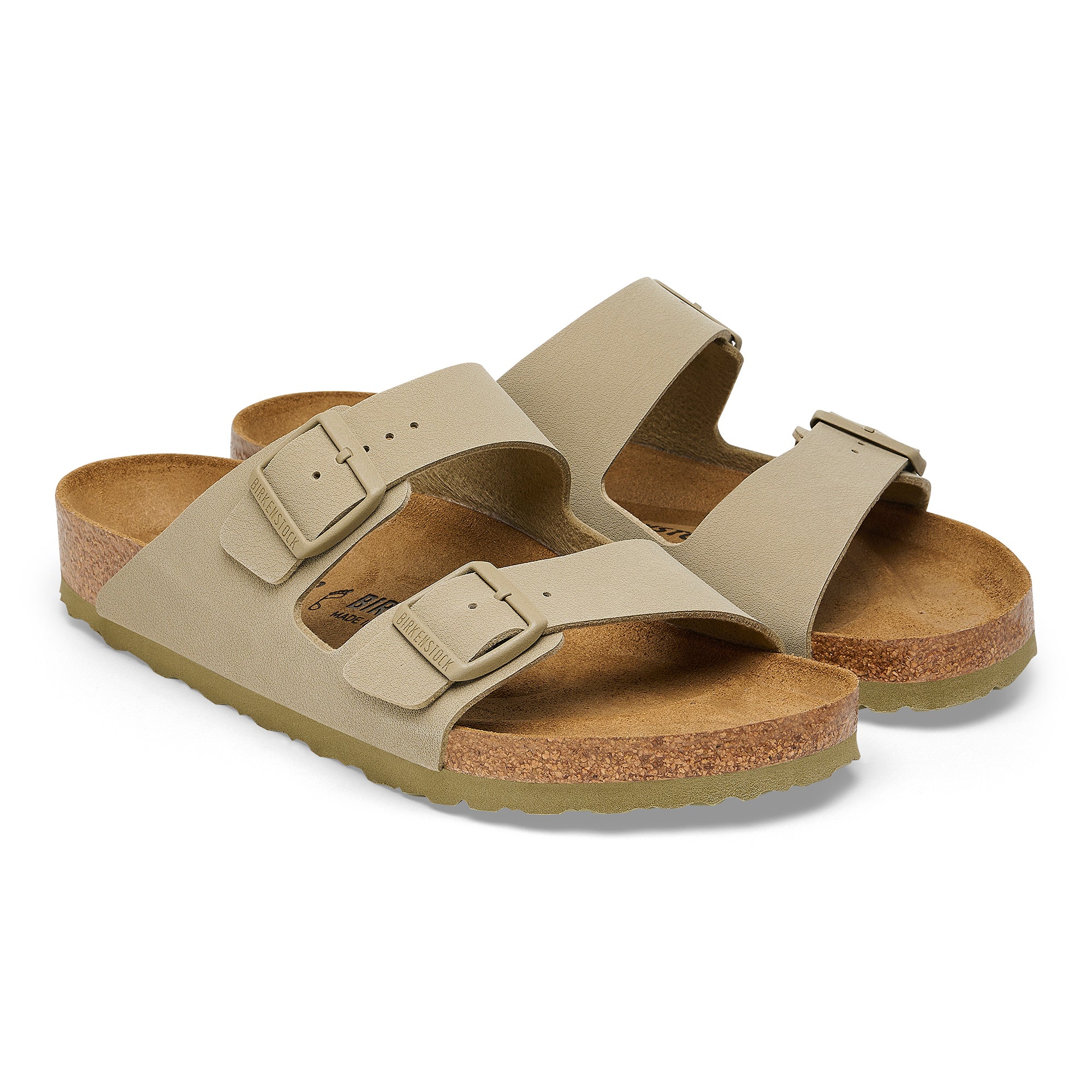 Birkenstock Ciabatta Uomo Arizona Birko Flor-Faded Khaki