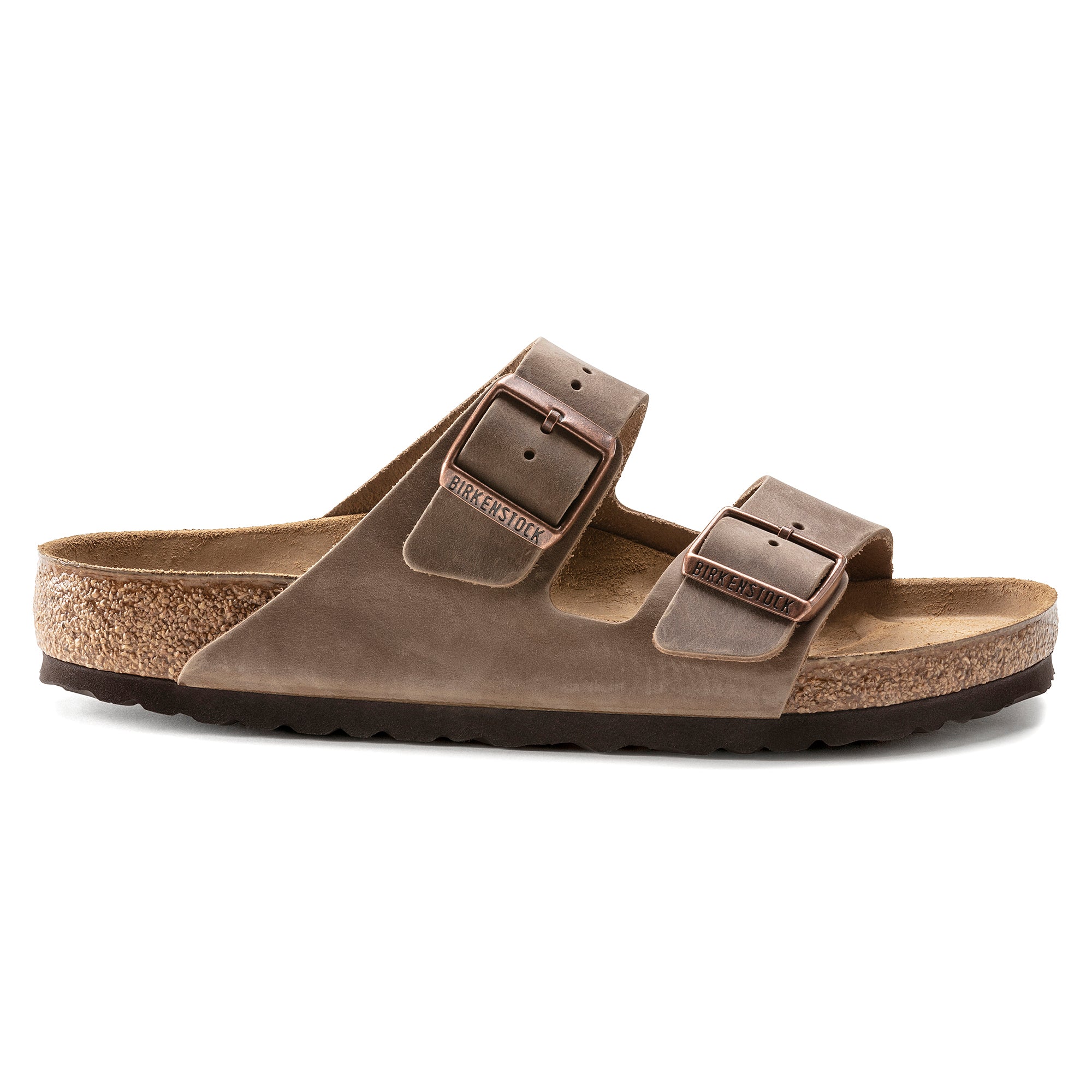 Birkenstock Ciabatta Unisex Arizona Oiled Leather-Tobacco Brown