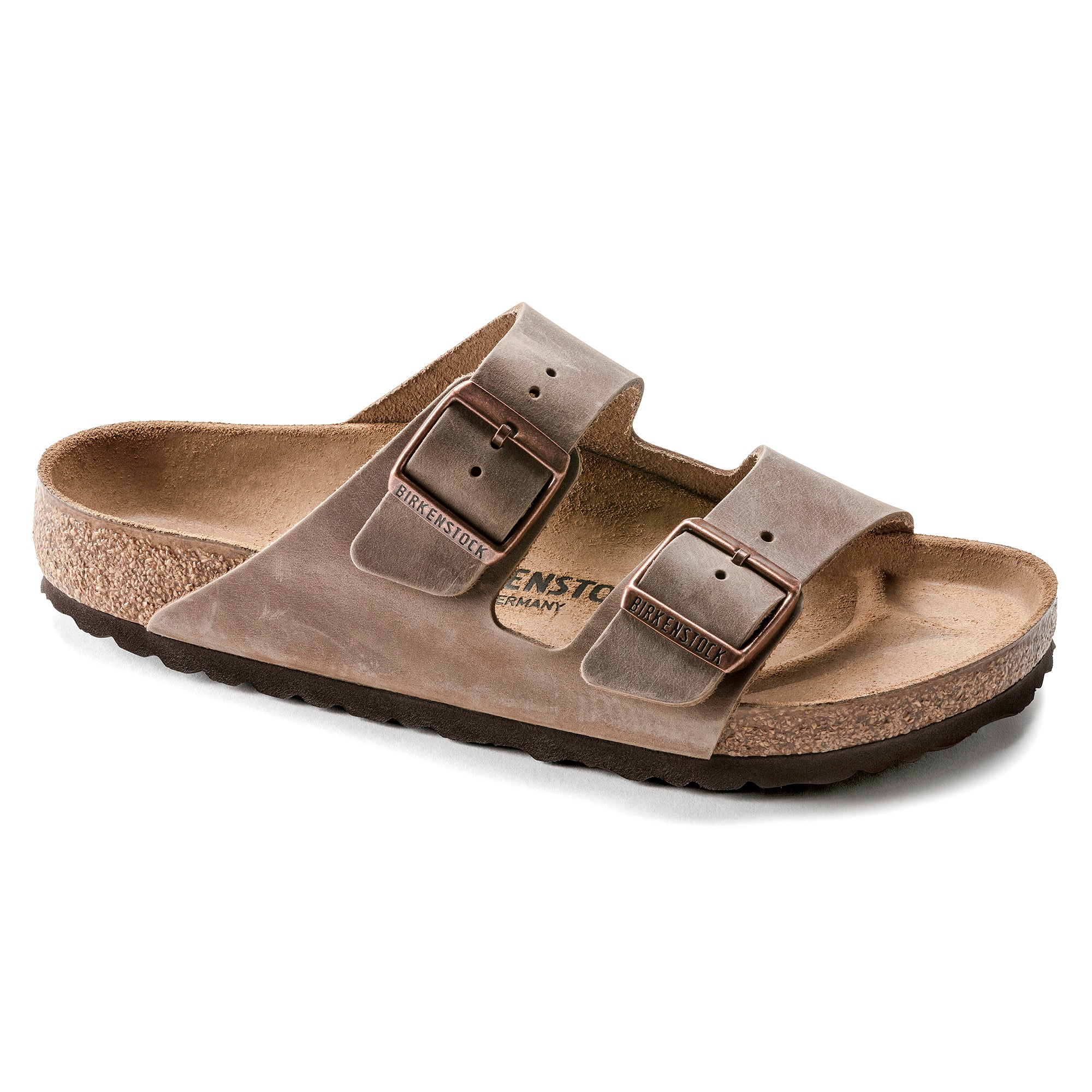 Birkenstock Ciabatta Unisex Arizona Oiled Leather-Tobacco Brown