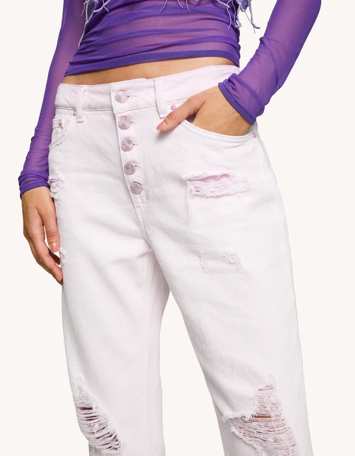 Dondup Pantalone Donna Koons Gioiello-Malva