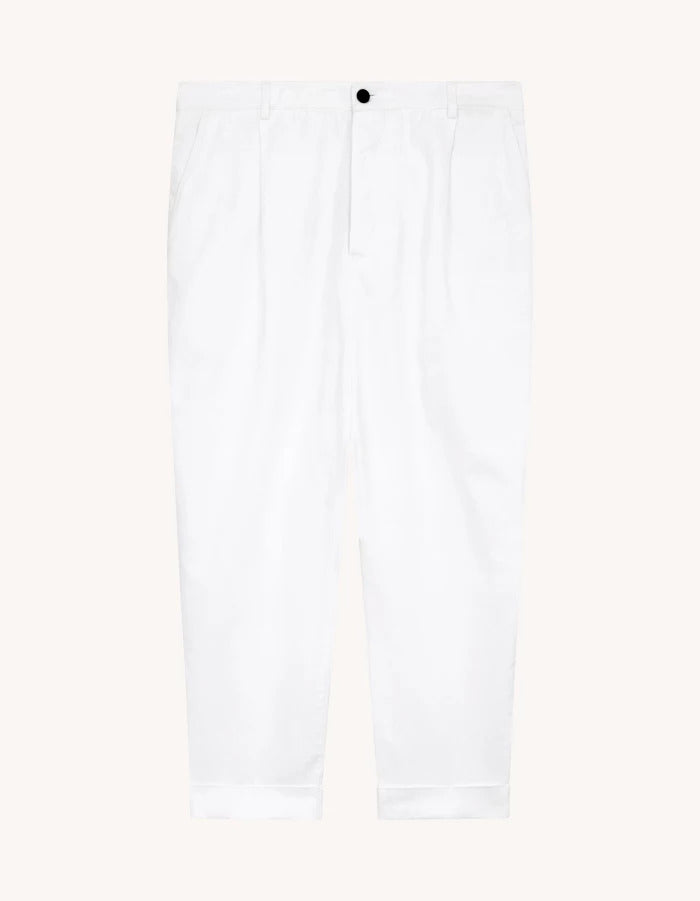 Dondup Pantaloni Uomo Adam-Bianco