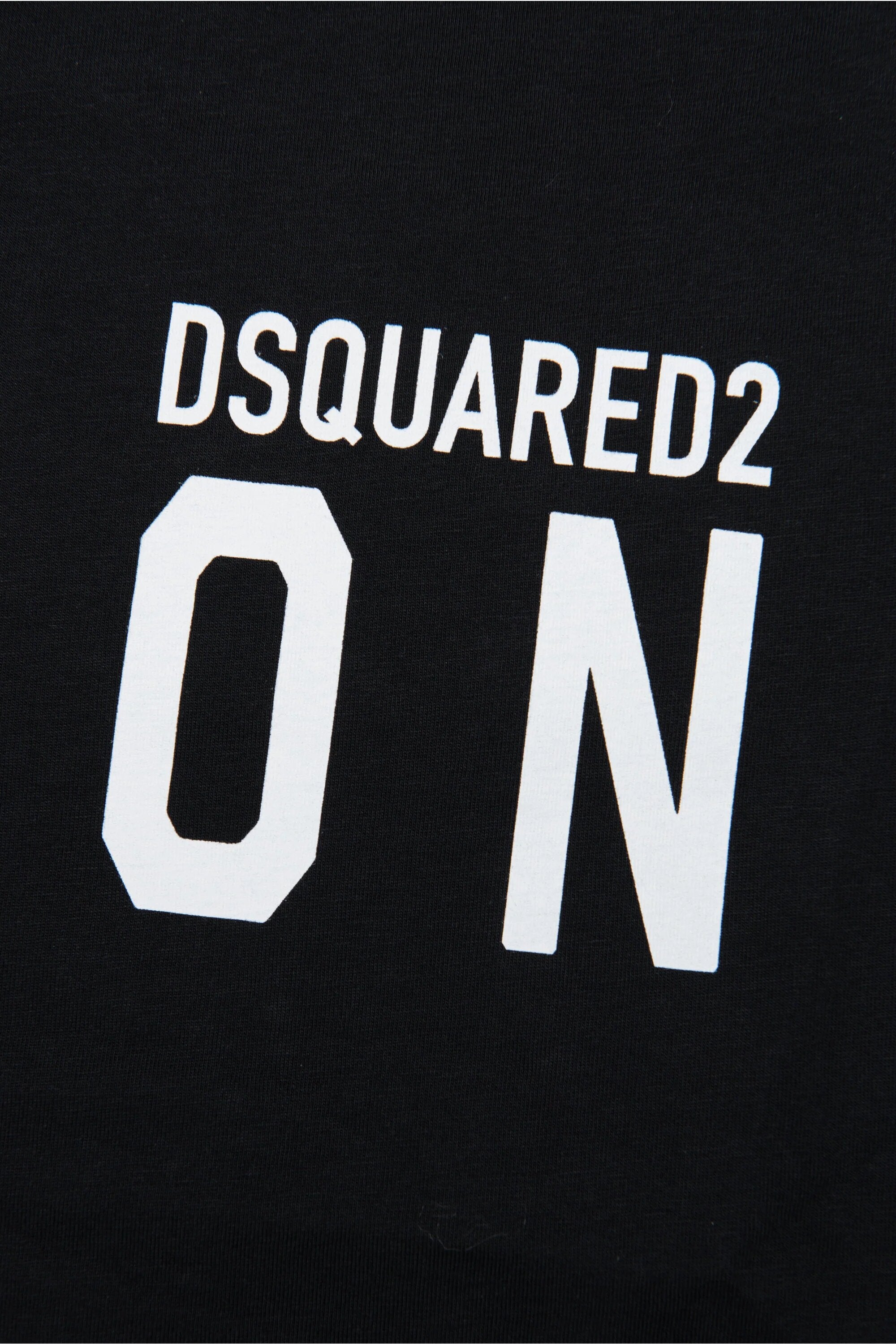 DSQUARED2-T-Shirt Unisex Bambino Icon-Nero