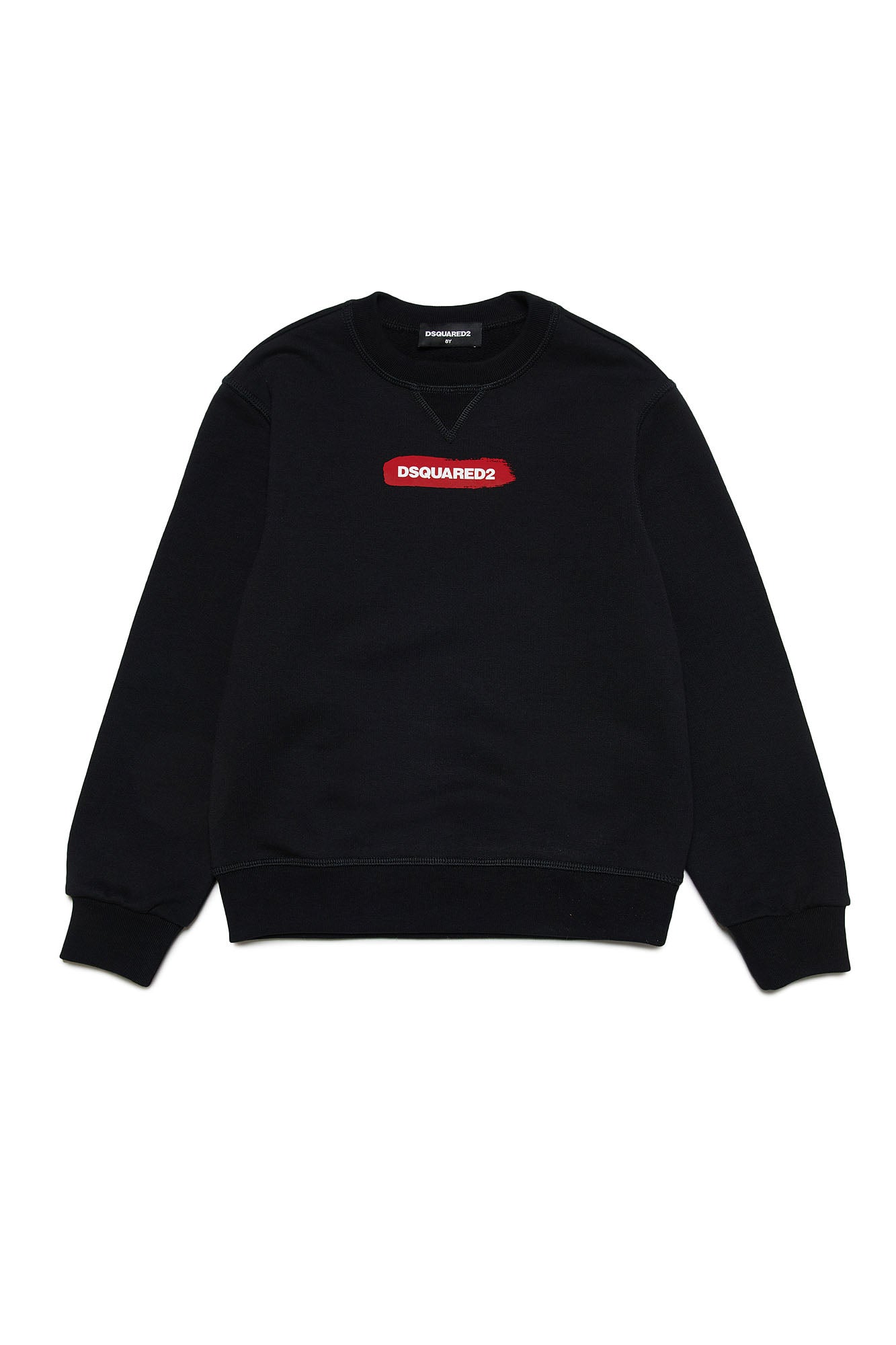 DSQUARED2-Felpa Unisex Bambino Relax Logo-Nero