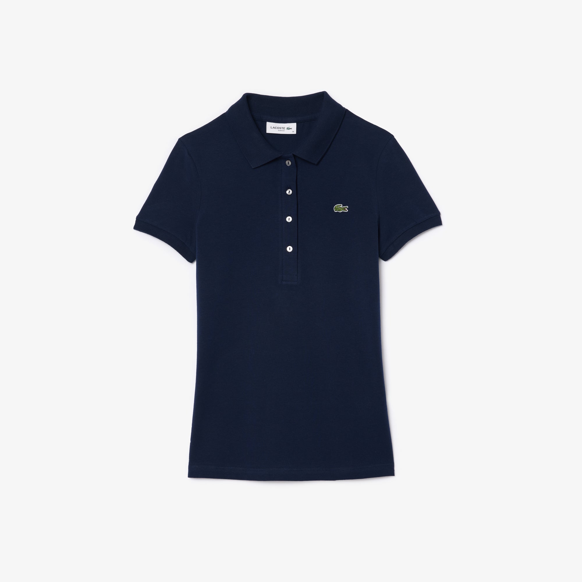 LACOSTE Polo Donna Slim Fit-Blu Navy
