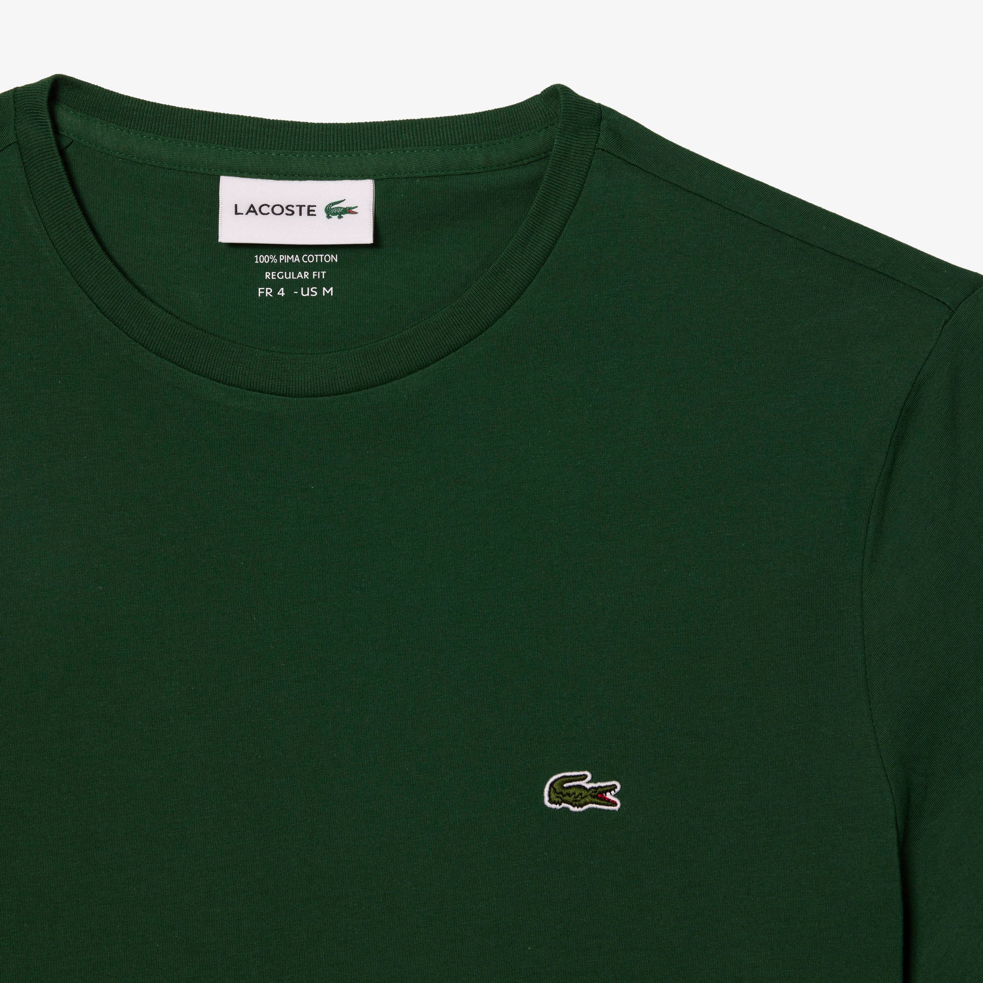LACOSTE T-Shirt Uomo Pima-Verde