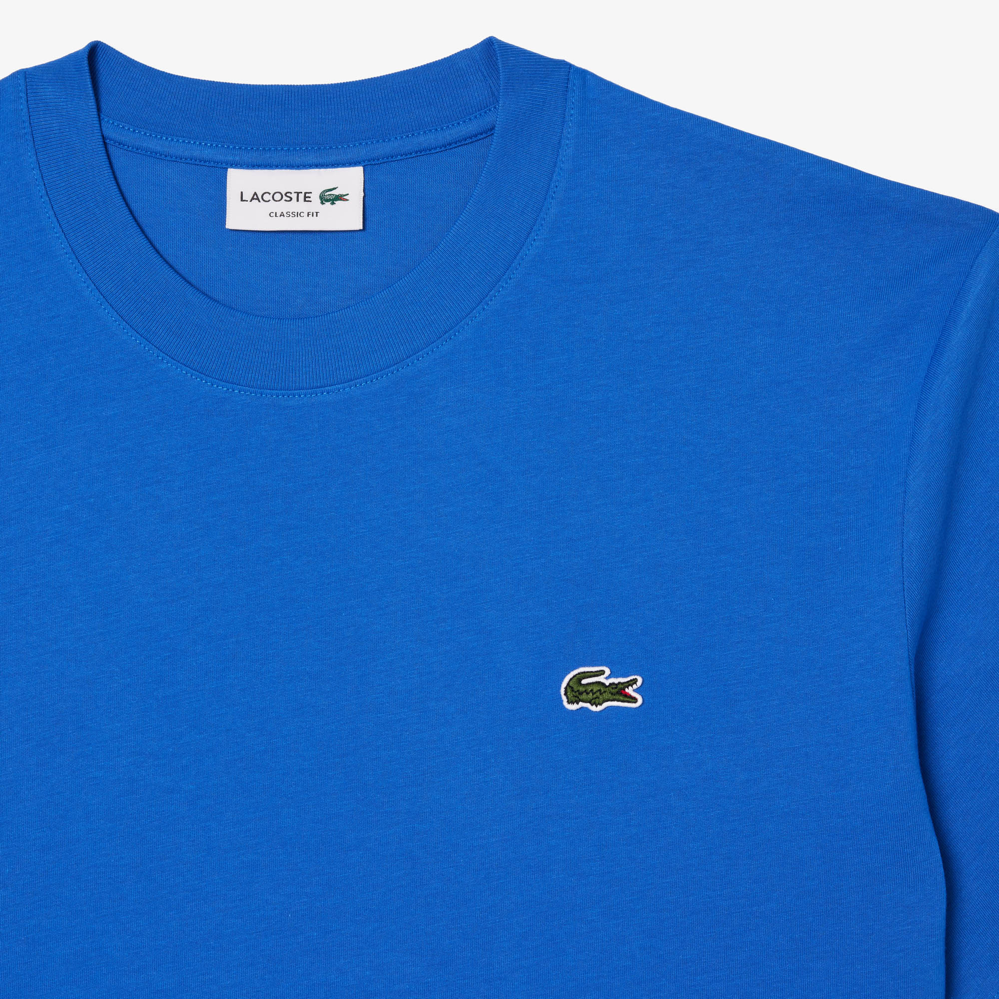 LACOSTE T-Shirt Uomo Classic-Blu Azzurro