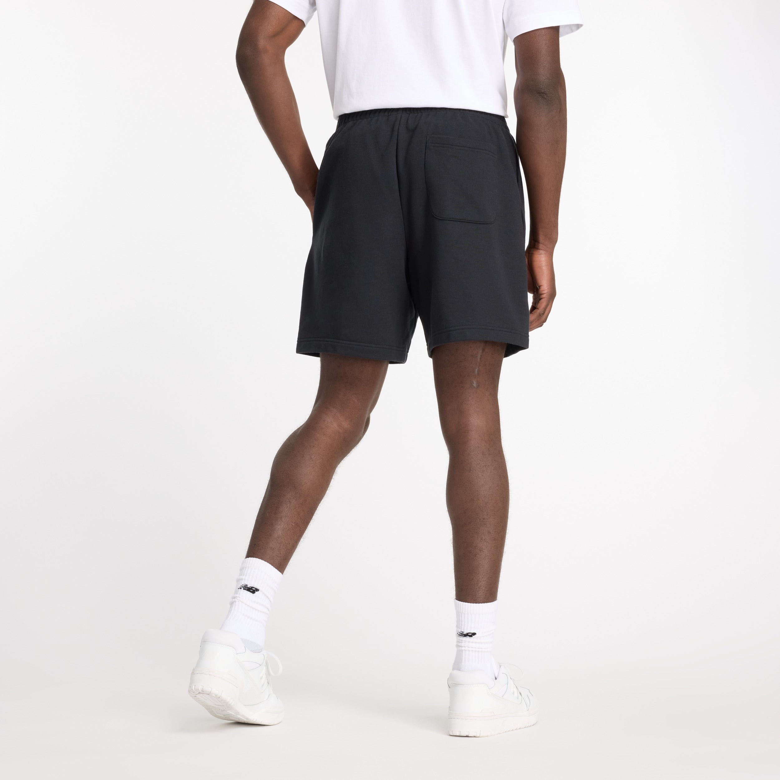 New Balance Shorts Uomo French Terry-Black