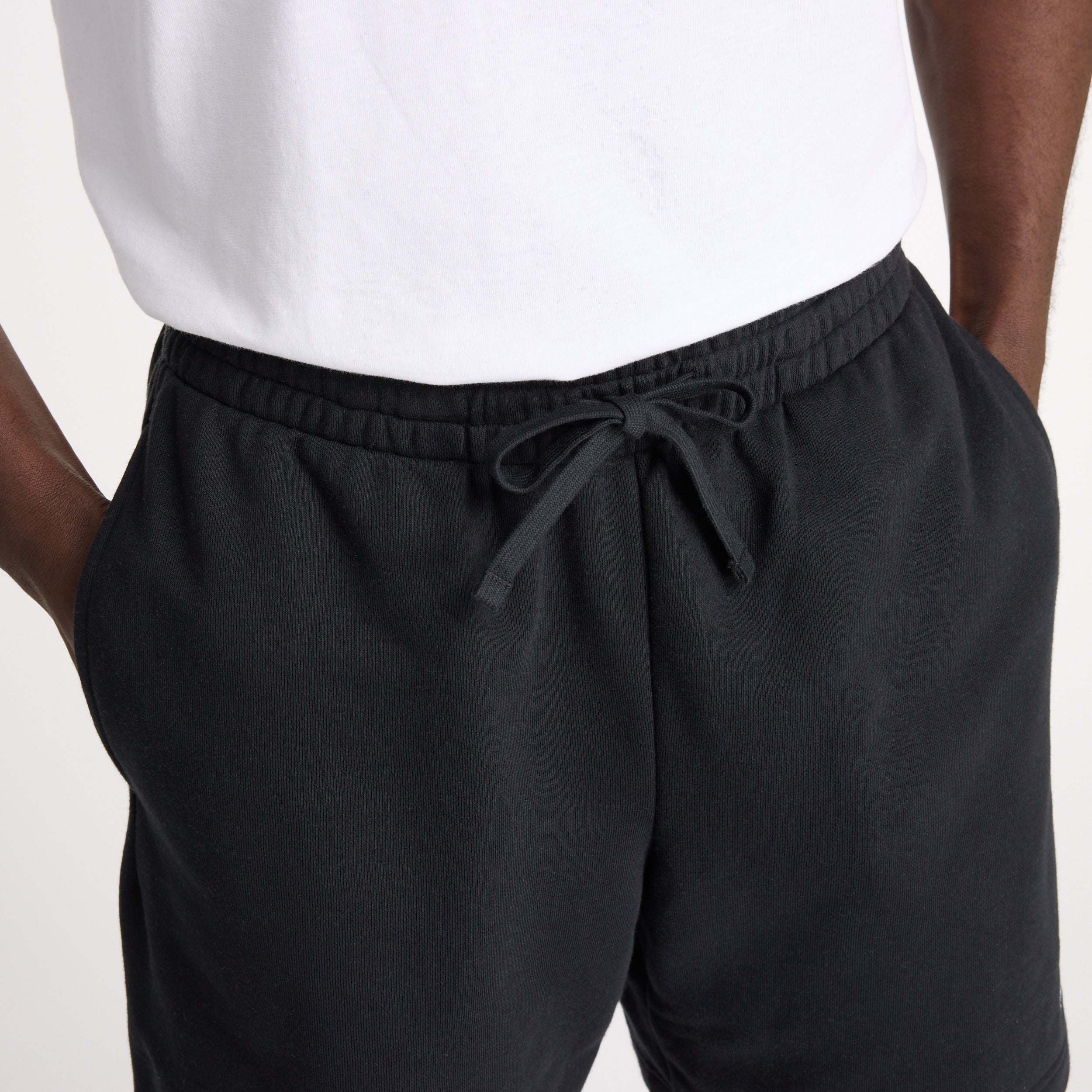 New Balance Shorts Uomo Linear Heritage French Terry-Black