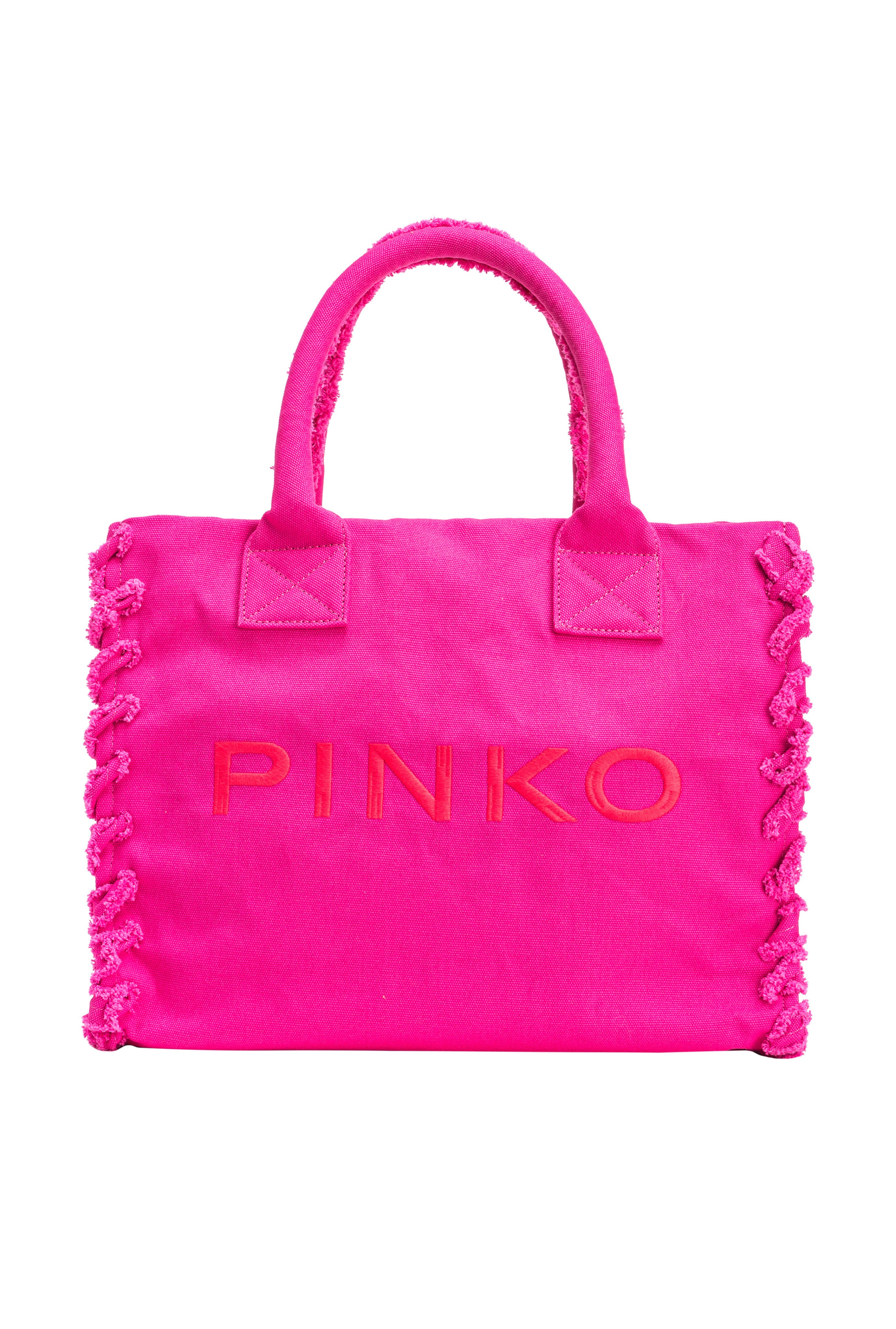 PINKO Shopper Beach Canvas-Pink