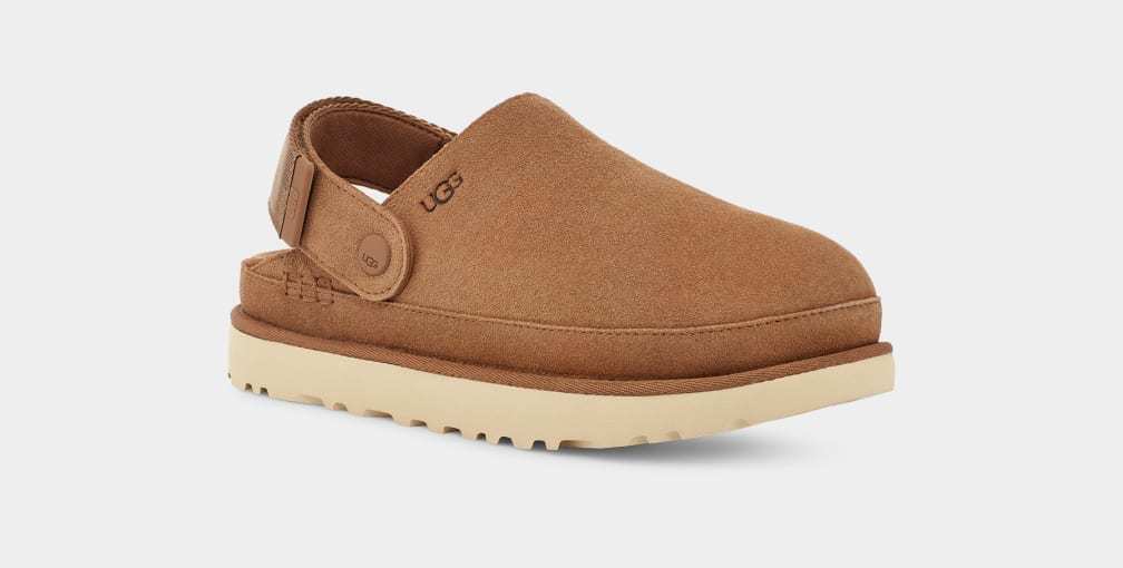 UGG CIABATTA DONNA GOLDENSTAR CLOG 138252-CHESTNUT