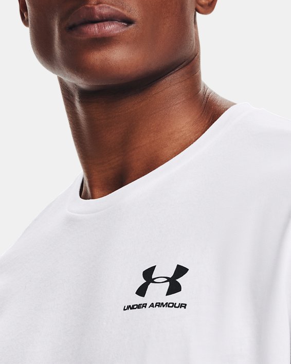 Under Armour T-Shirt Uomo Sportstyle Left Chest-White Black