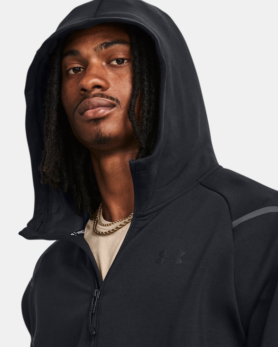 Under Armour Giubbino Uomo Unstoppable Fleece Full Zip-Black