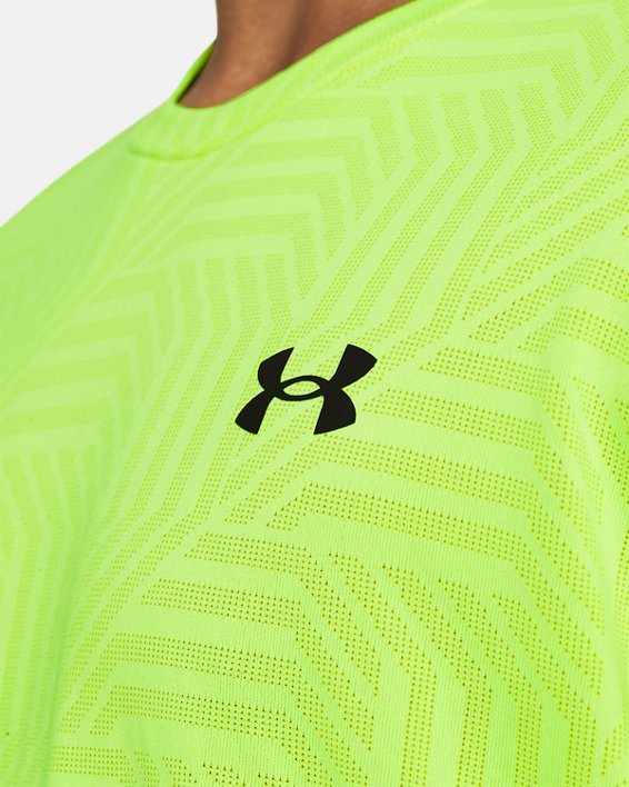 Under Armour T-Shirt Uomo Tech Vent Geotessa-High Vis Yellow