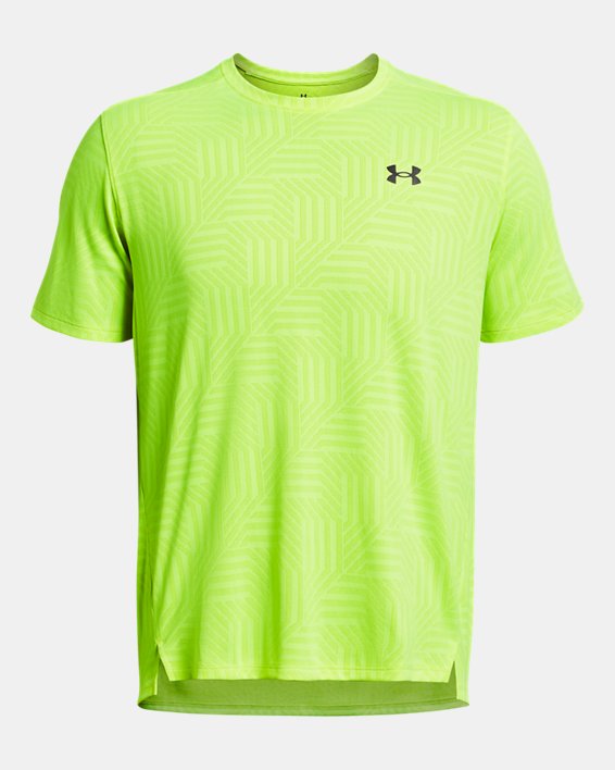 Under Armour T-Shirt Uomo Tech Vent Geotessa-High Vis Yellow